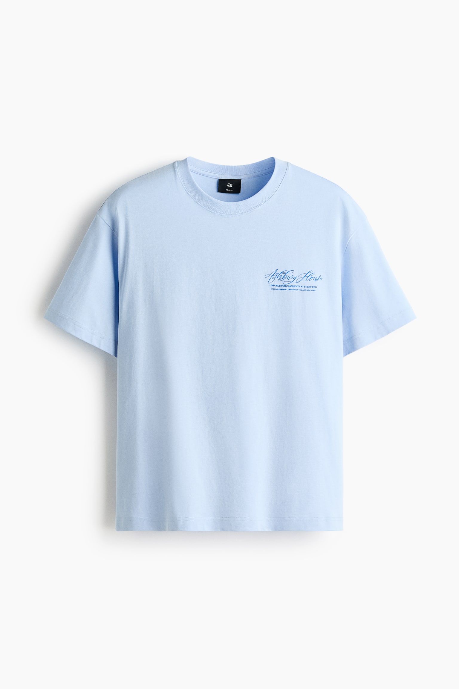 Loose Fit Printed T-shirt - Light blue/Ashbury House/White/Port Meridian Yacht Club/White/Peak Season/Dark gray/No Defeat/White/Finca Olivetta/White/crab/White/Offside Society/White/seashells - 1
