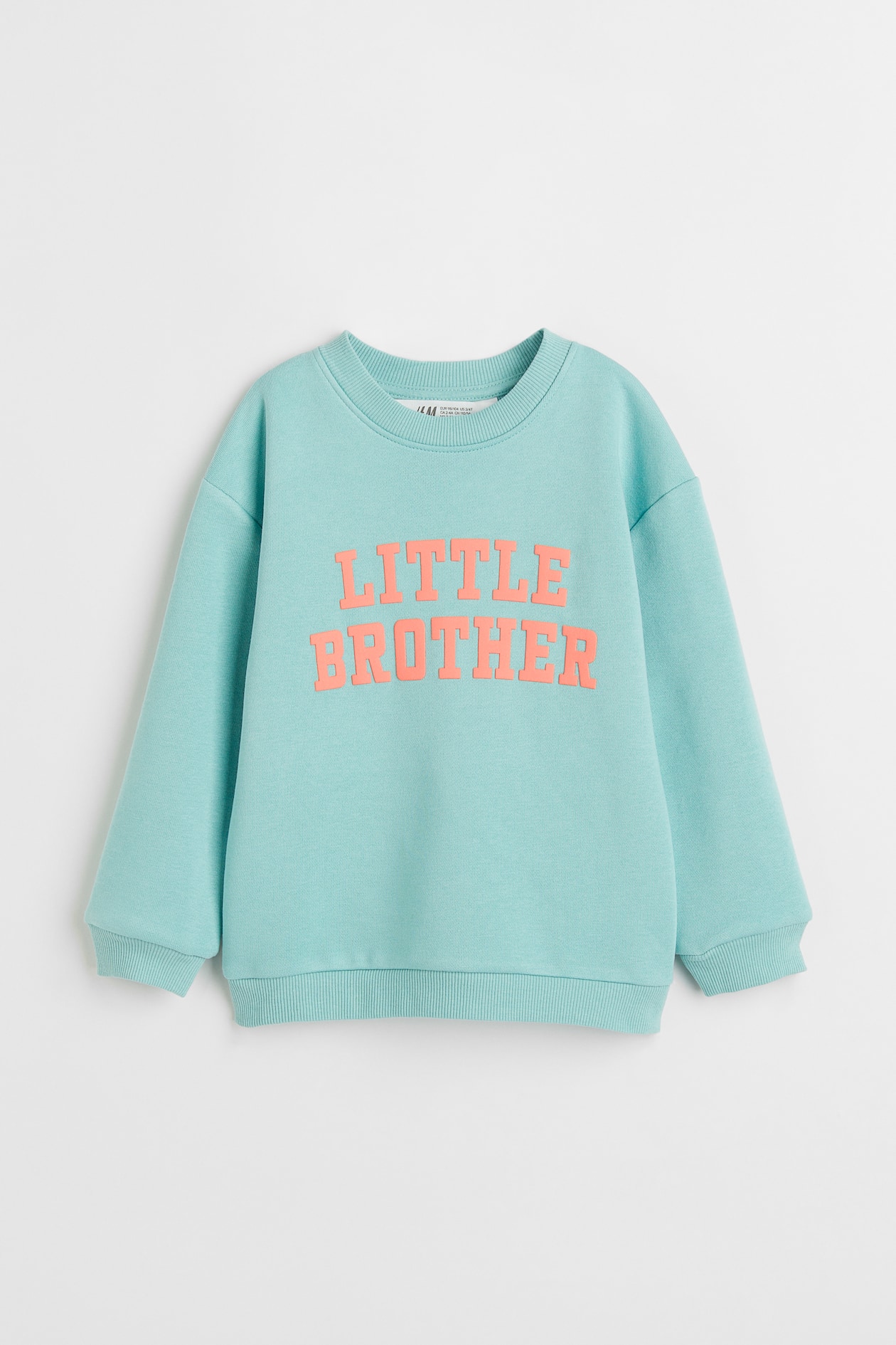 Sibling Sweatshirt - Turquoise/Little Brother - Kids | H&M US