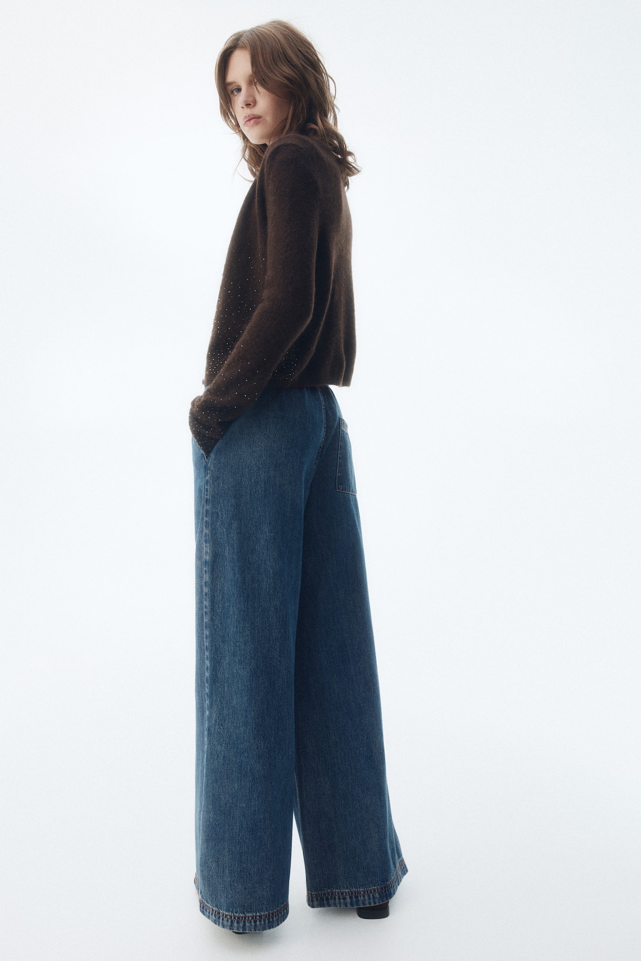 Denim Drawstring Pants - image 4