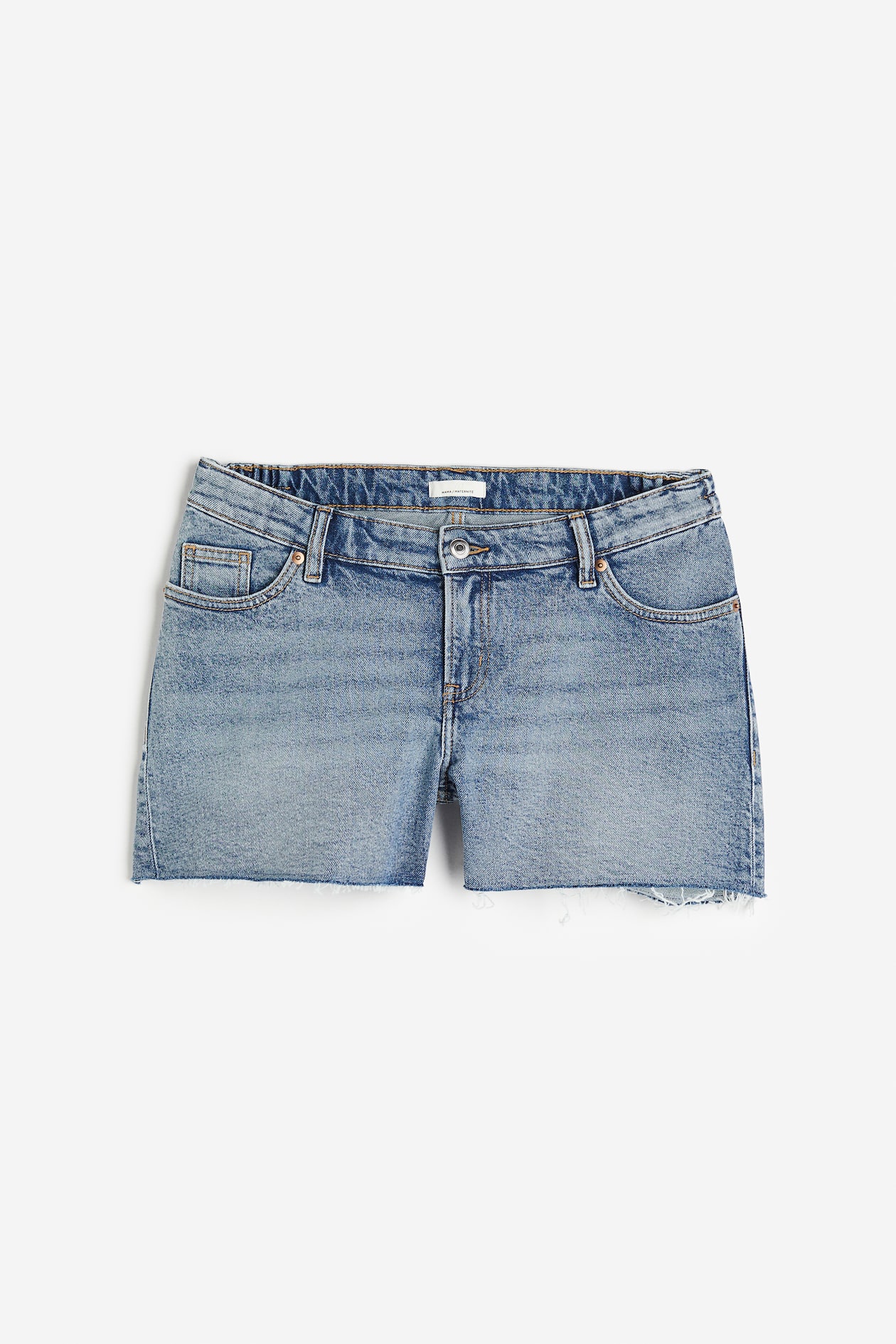 MAMA Before & After Denim Shorts - Low waist - Short - Denim blue ...