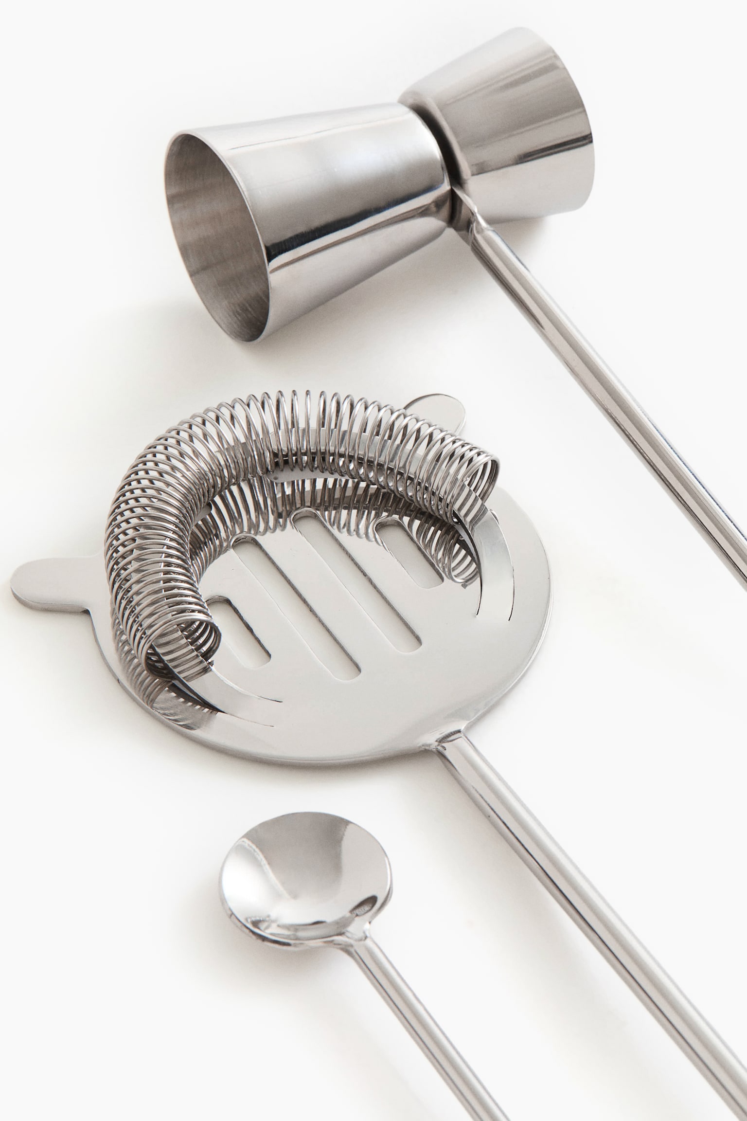 Trojdílná barová sada - Stříbrná - 6