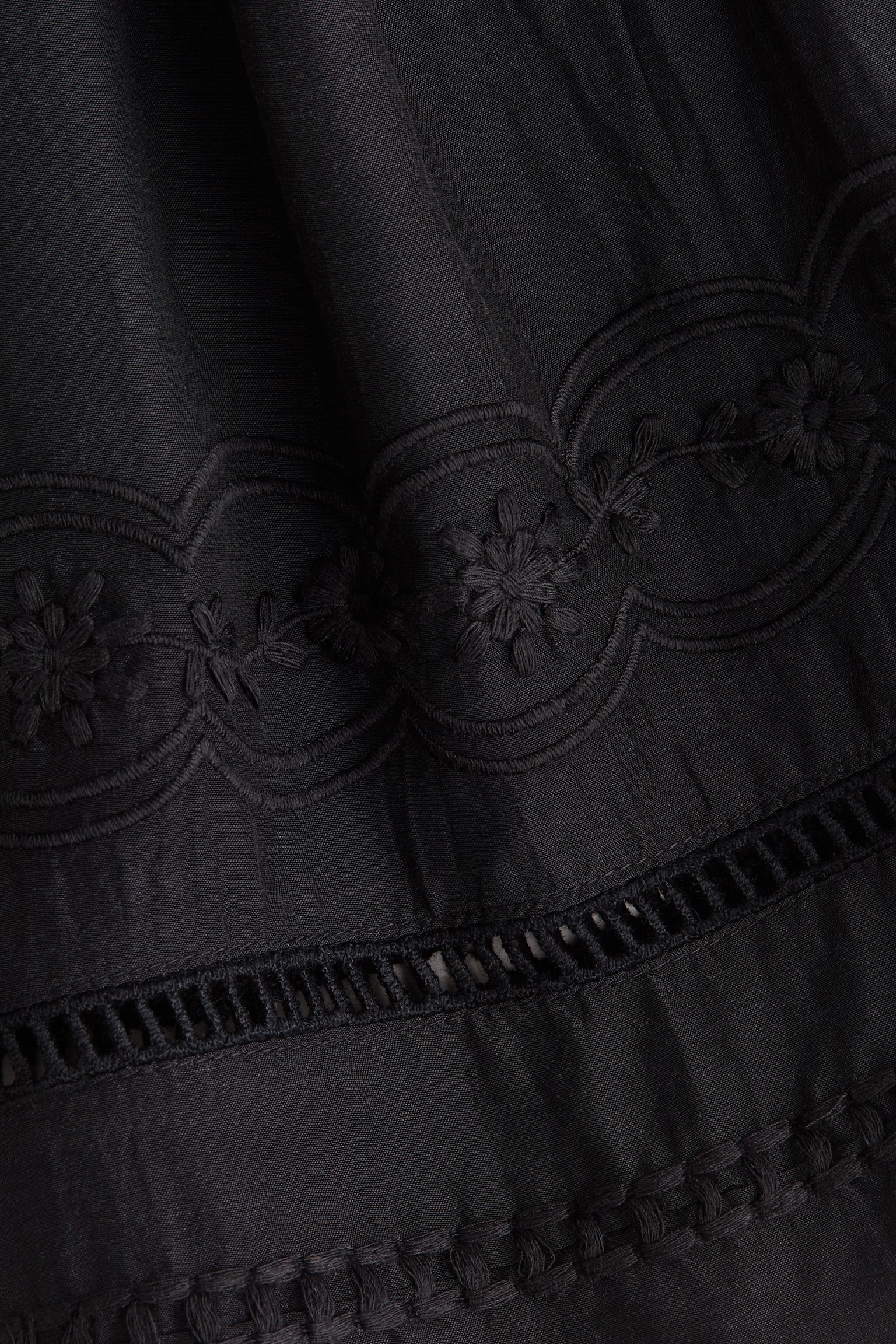 Blouse à manches bouffantes - Noir - 2