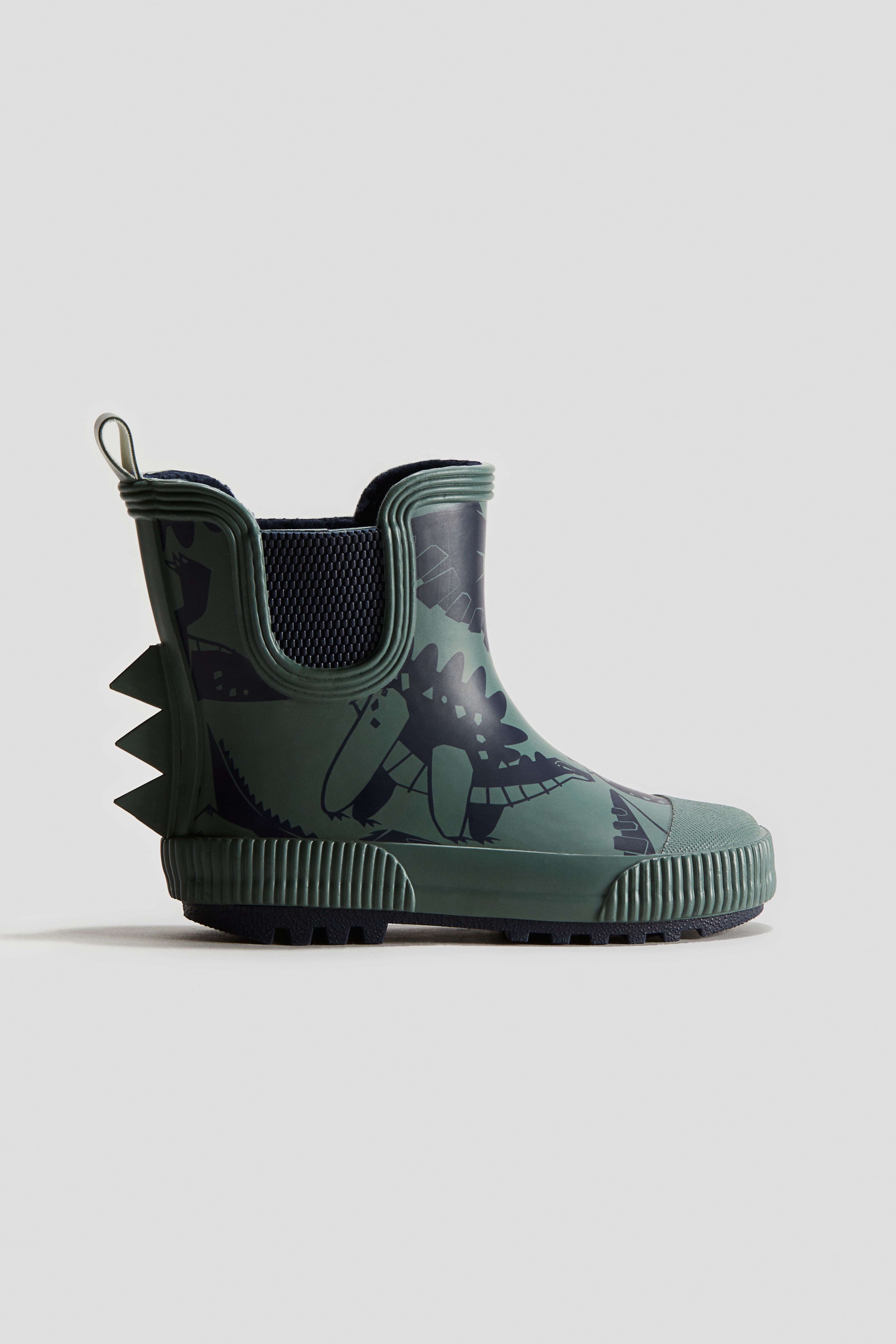 Dark green fashion rain boots