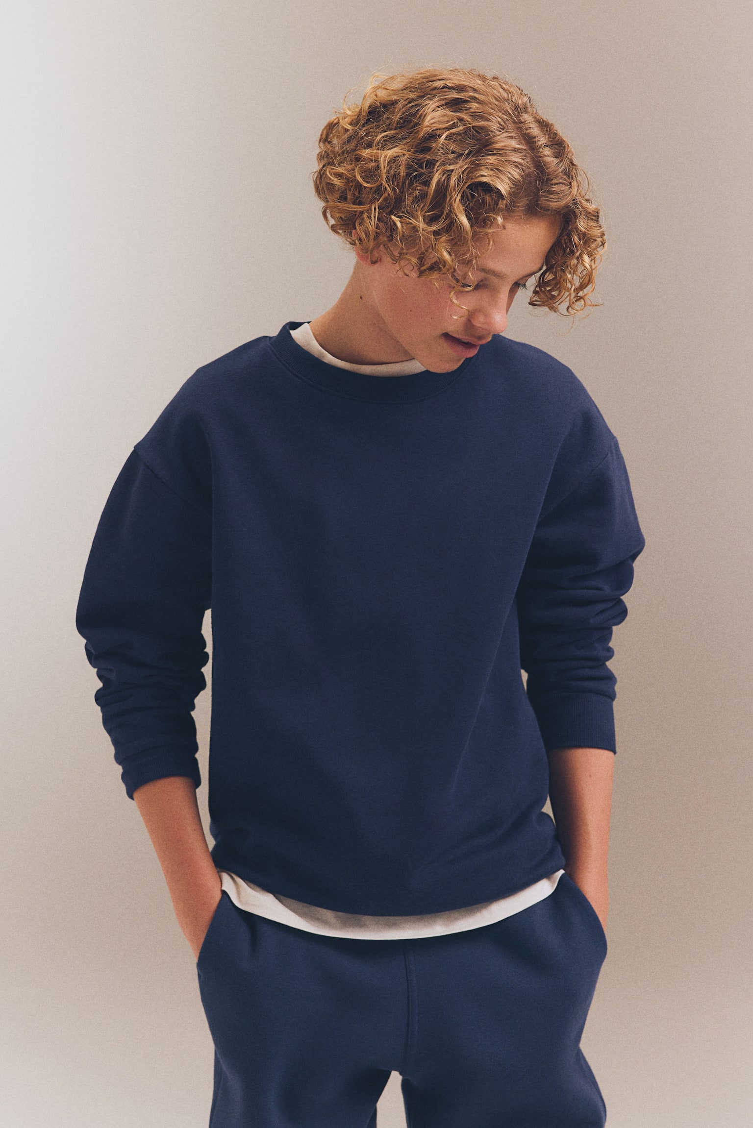 Sweatshirt - Dark blue/Dark green/Light grey marl/Natural white marl/Red/Dark grey/Black - 1