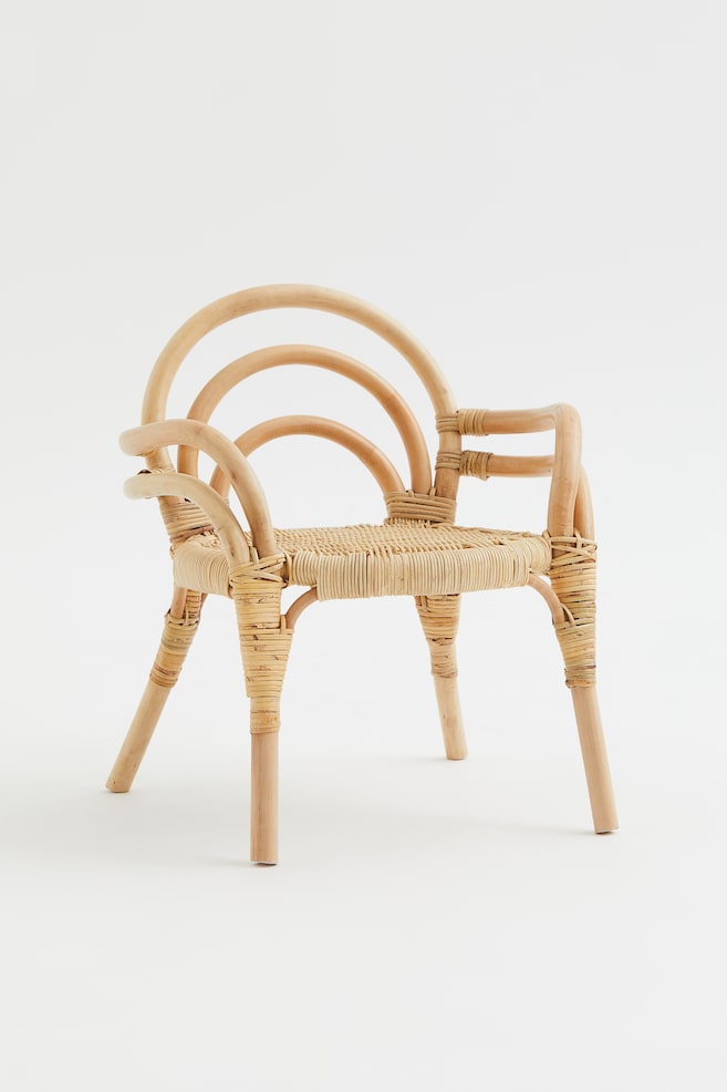 Children's rattan lounge chair - Beige - 1