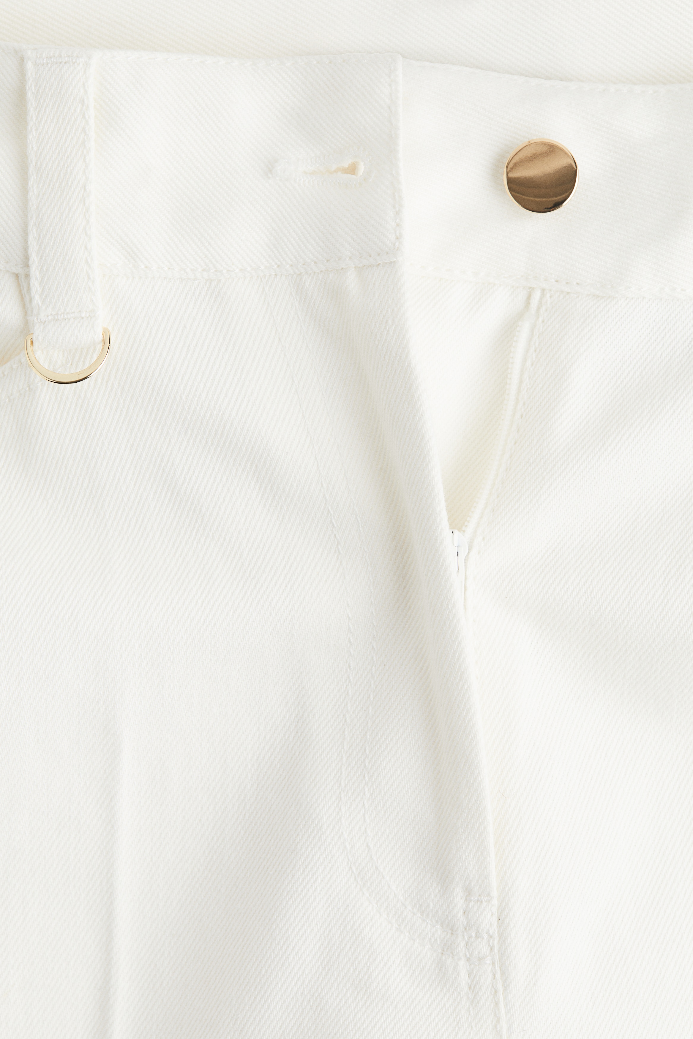 Flared twill trousers