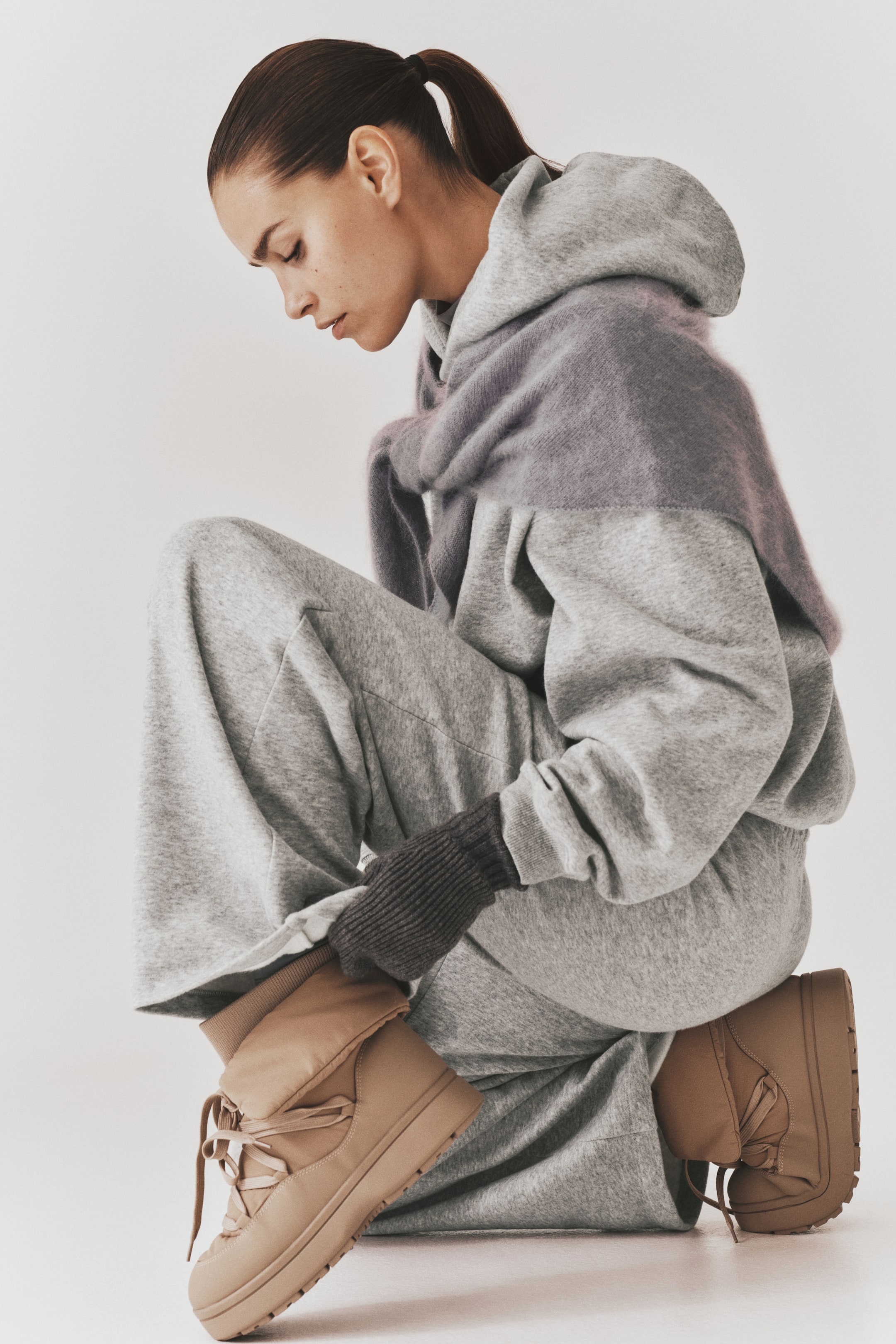 Wide-Leg Sports Joggers