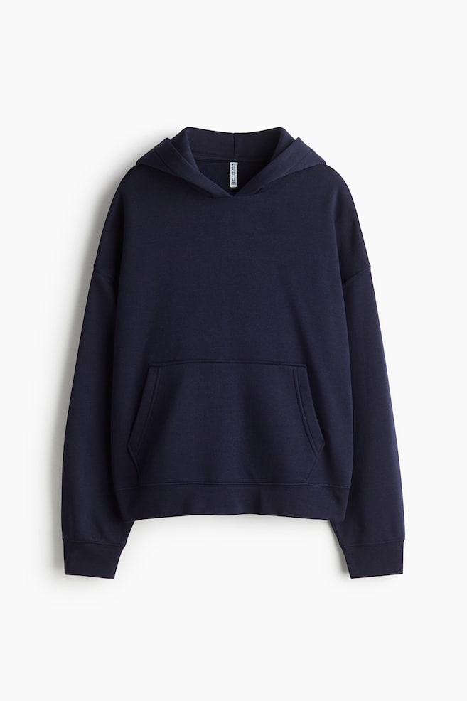 Hoodie oversize - Bleu marine/Gris foncé - 1