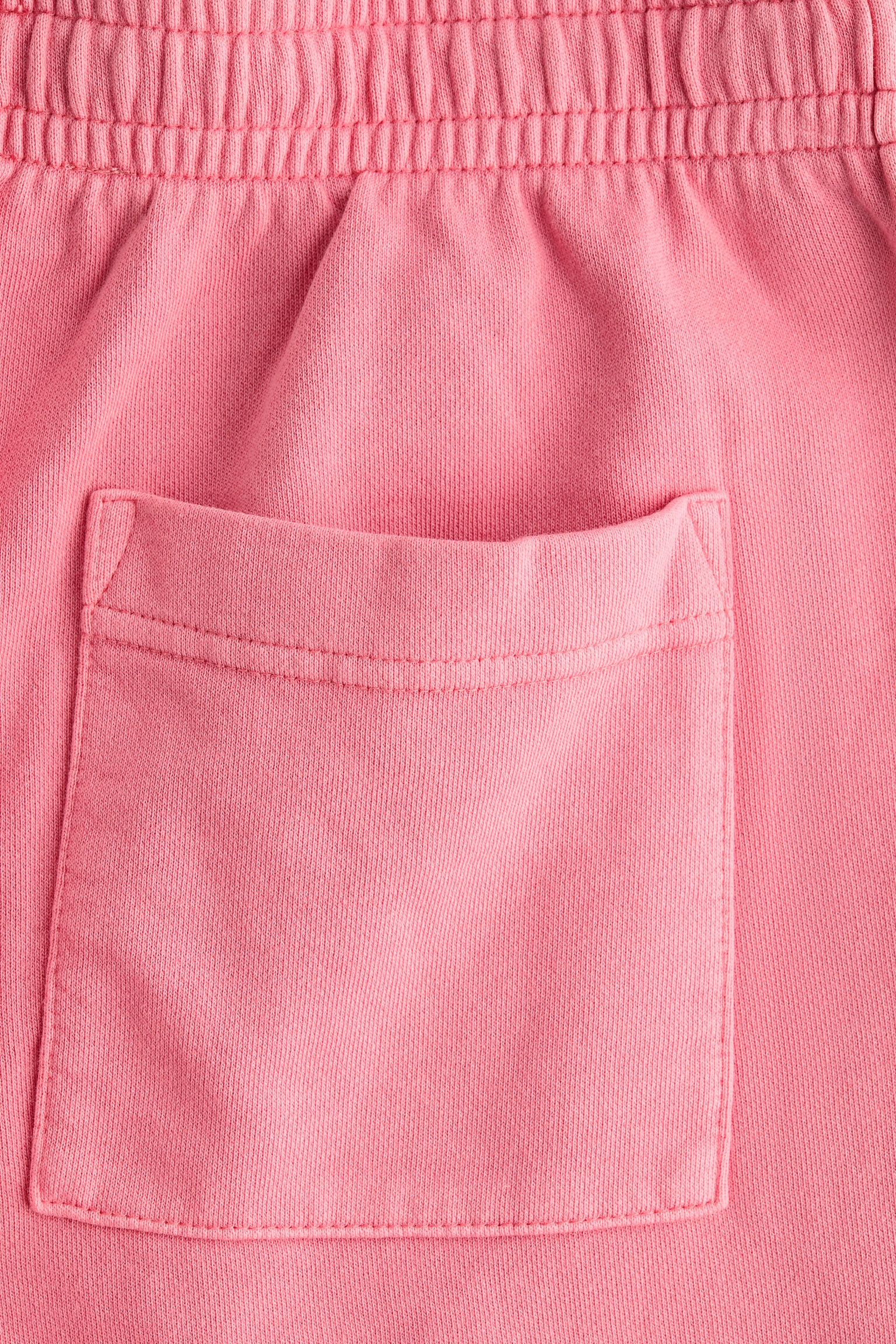 Washed cotton sweatshorts - Pink/Light beige/Cream/Light greige - 4