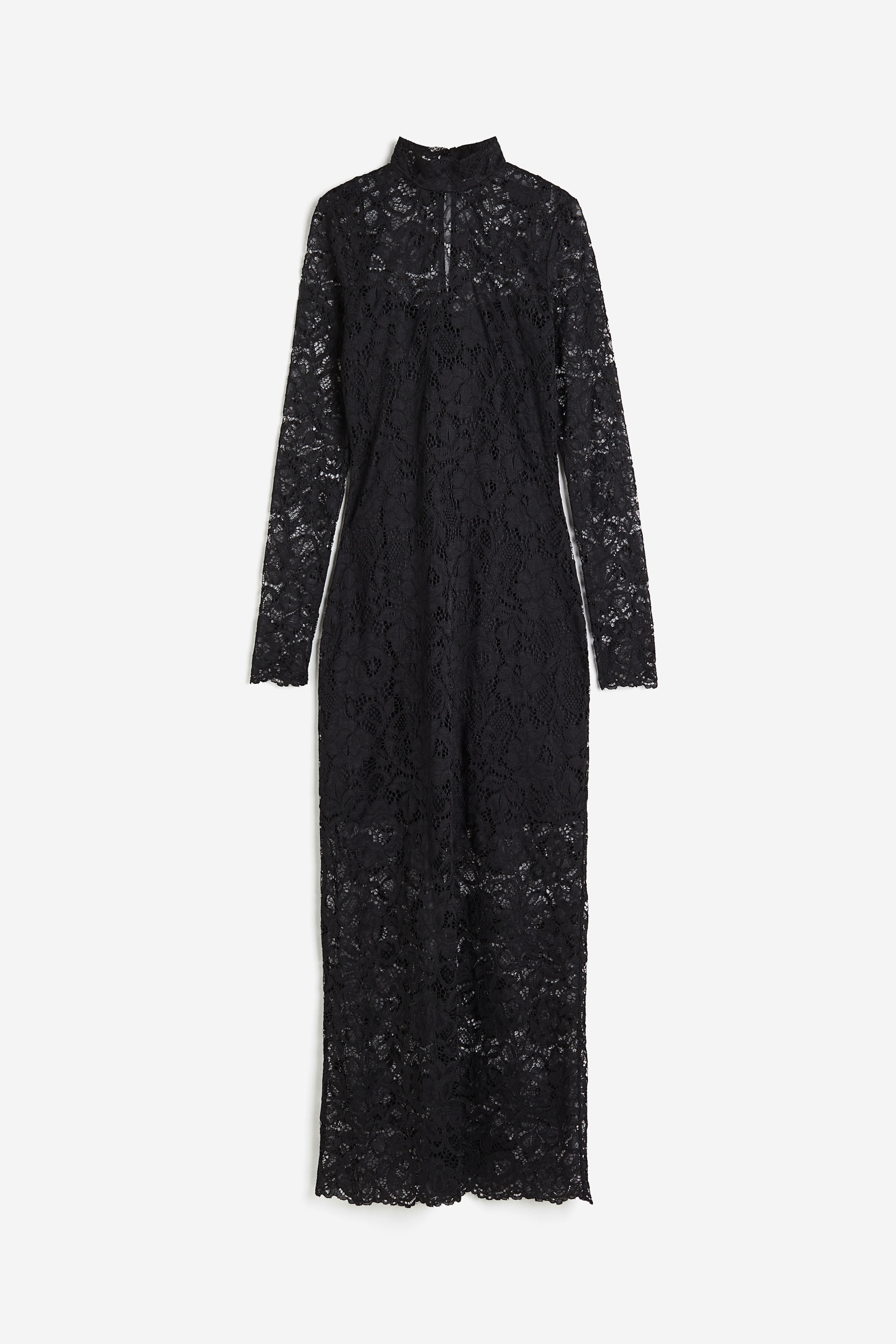 H&m calf length lace dress hotsell