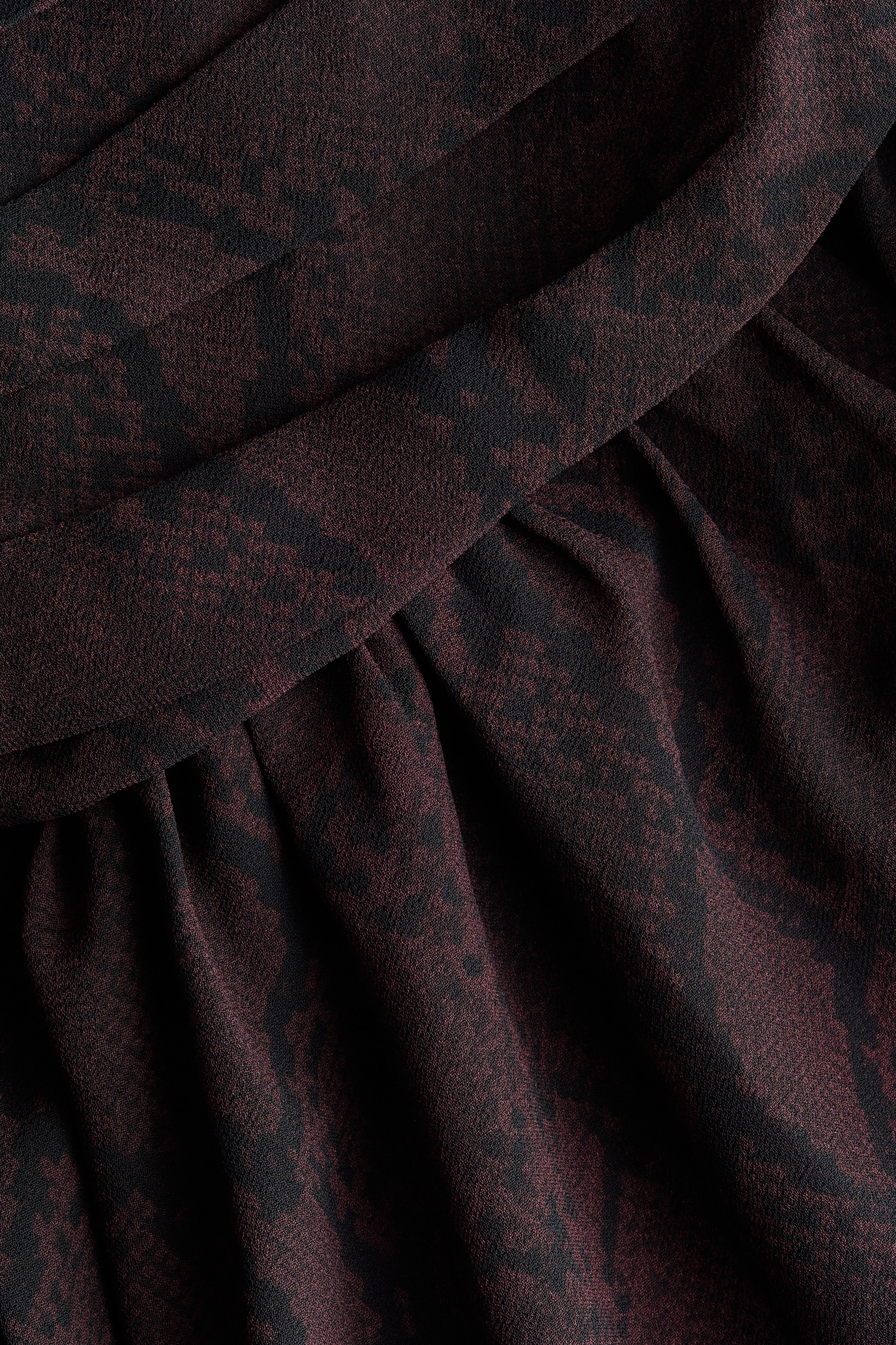 Ruched Chiffon Dress