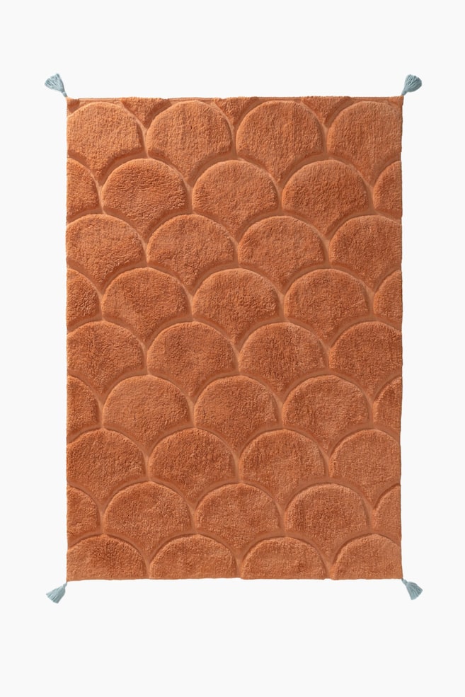 Tapete Lavável Para Crianças Undine - Laranja/Creme/Azul - 1