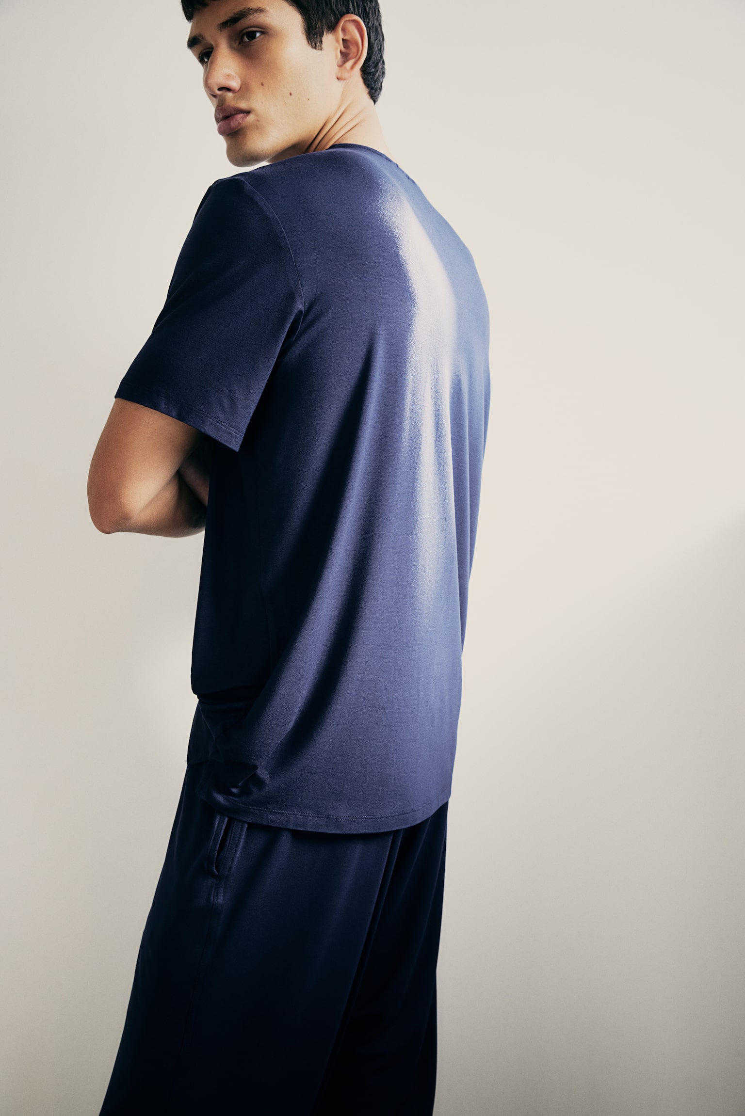 Jersey pyjamas - Navy blue/Dark grey/Black - 3