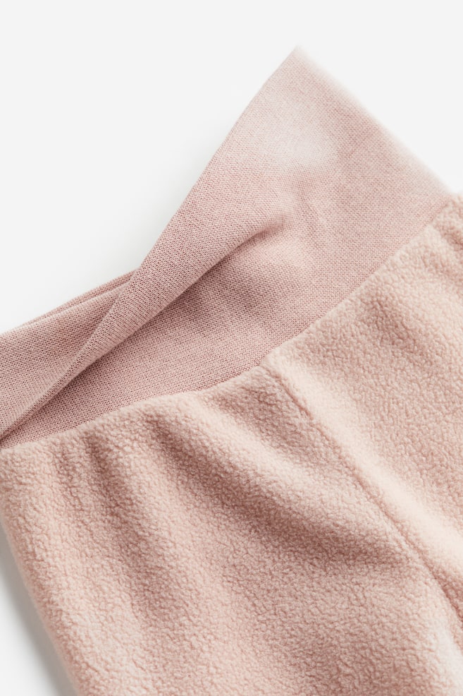 2-piece fleece set - Light pink/Natural white - 3