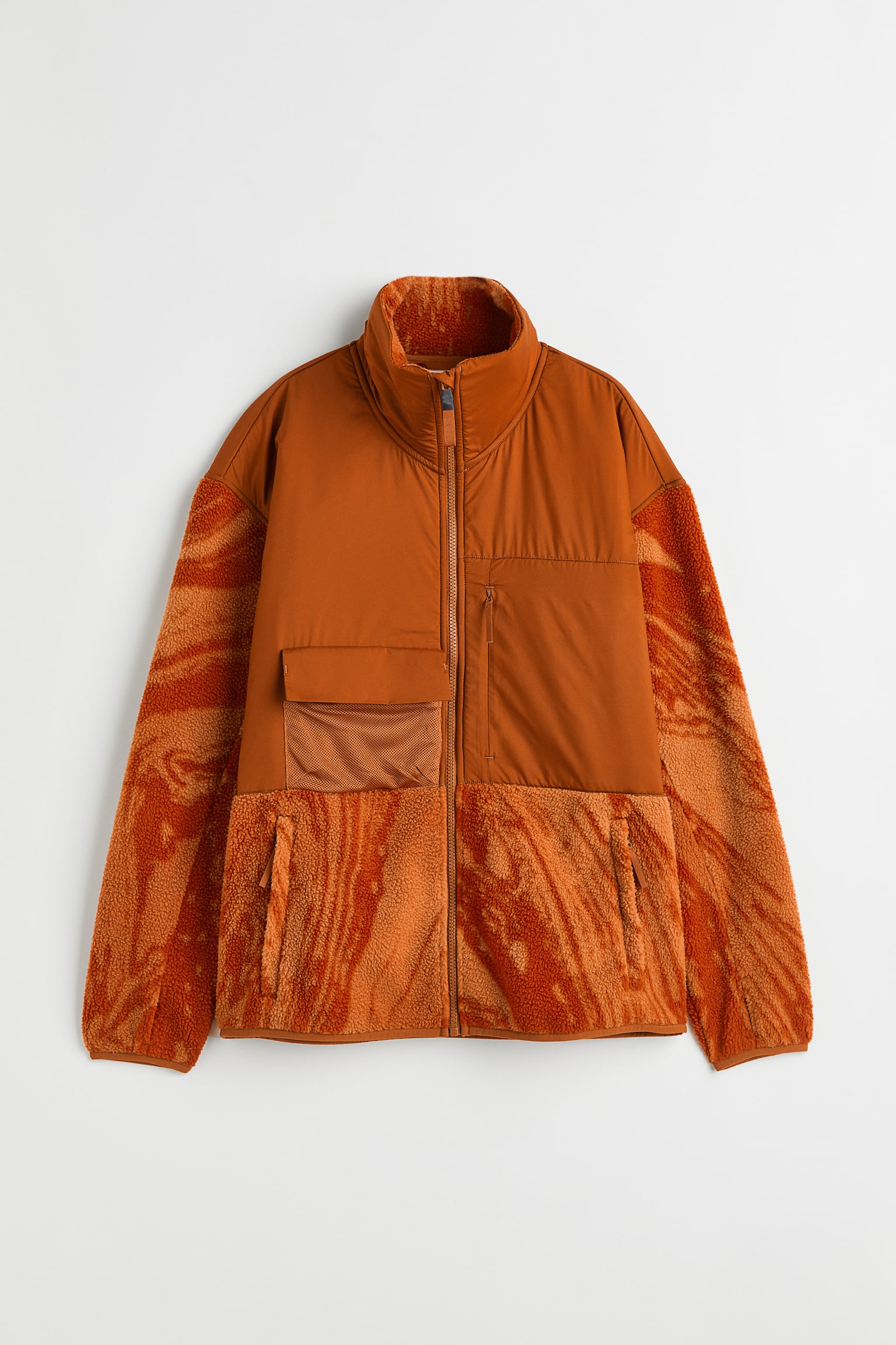 Teddy Jacket - Orange/Marble pattern/Black - 1