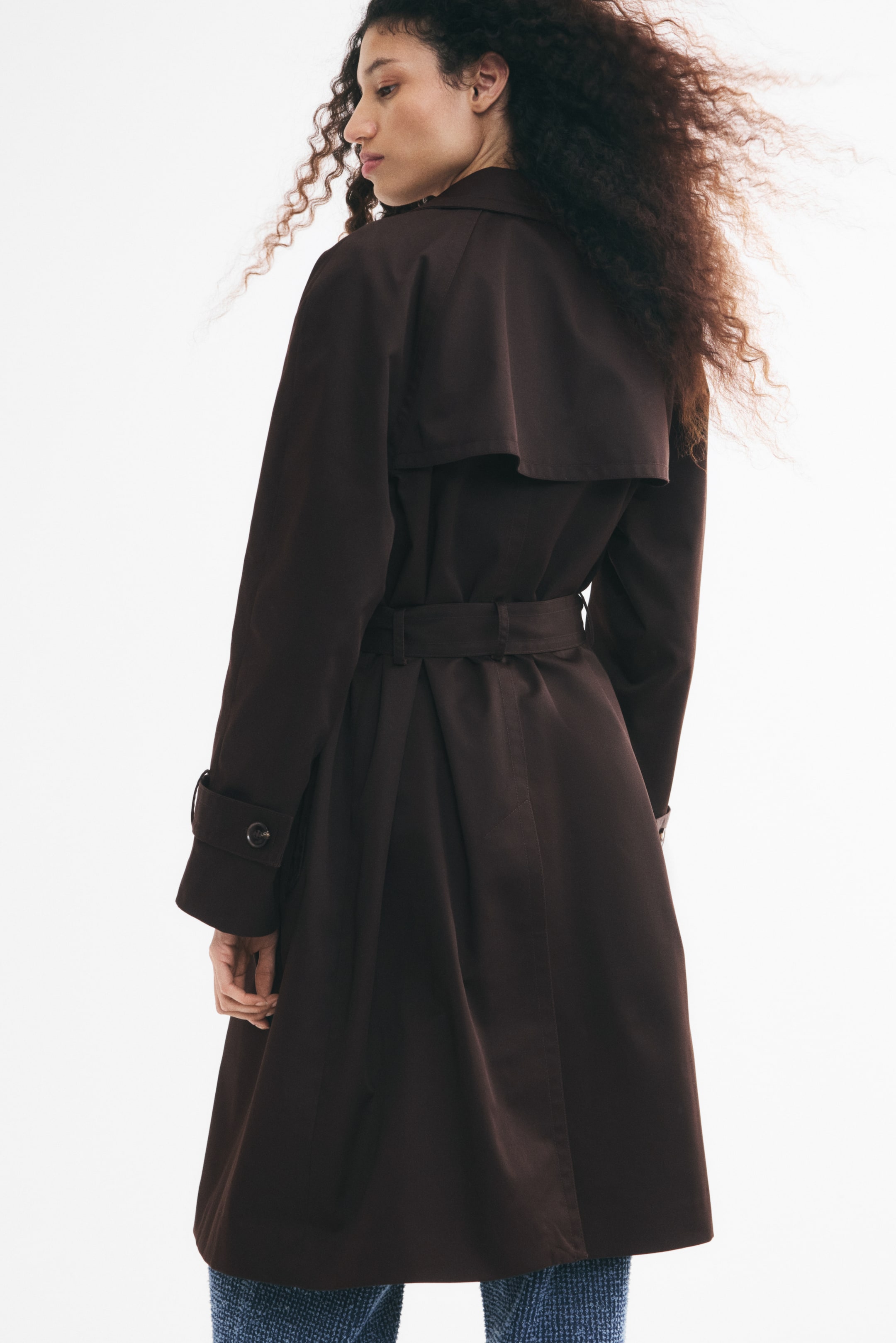 Женские куртки H&M Tie-Belt Trench Coat — фото 5