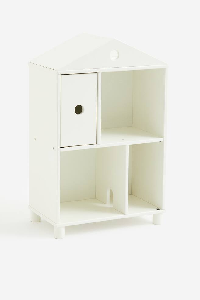 House-shaped cabinet - White/Green/Beige - 1