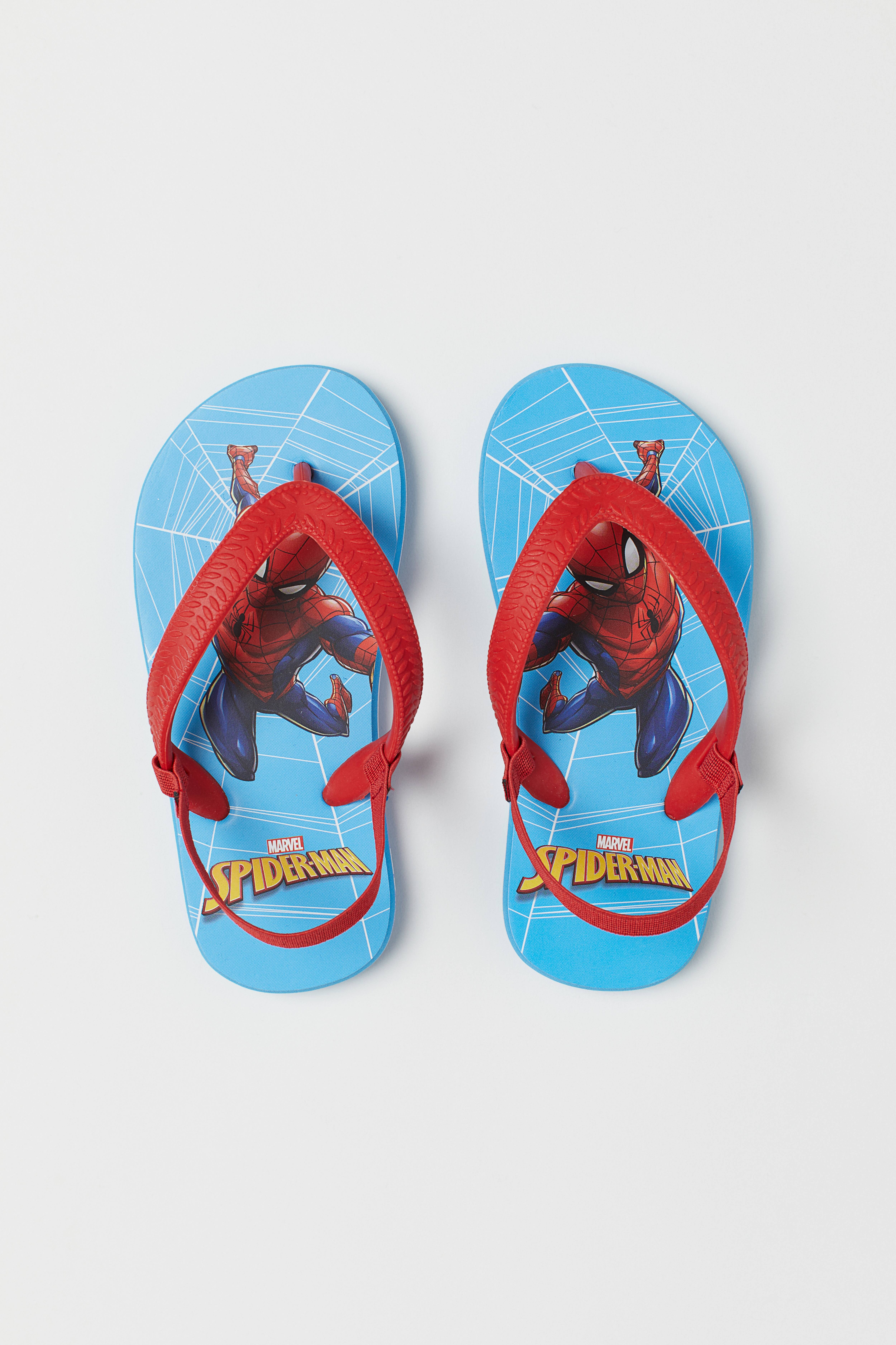 Fashion spider man flip flops