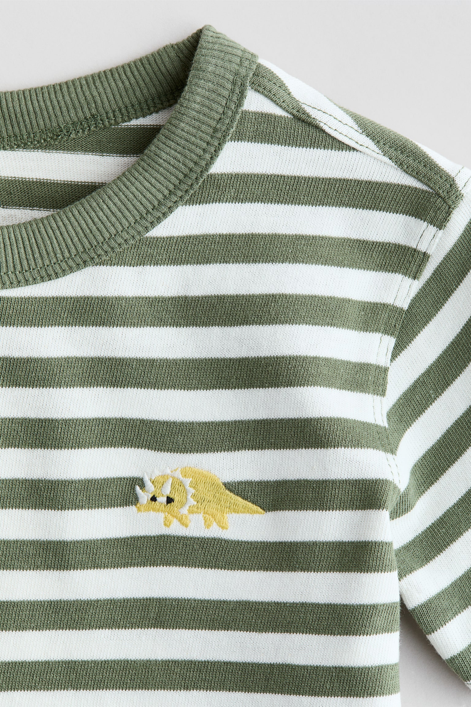 Embroidery-detail T-shirt - 3
