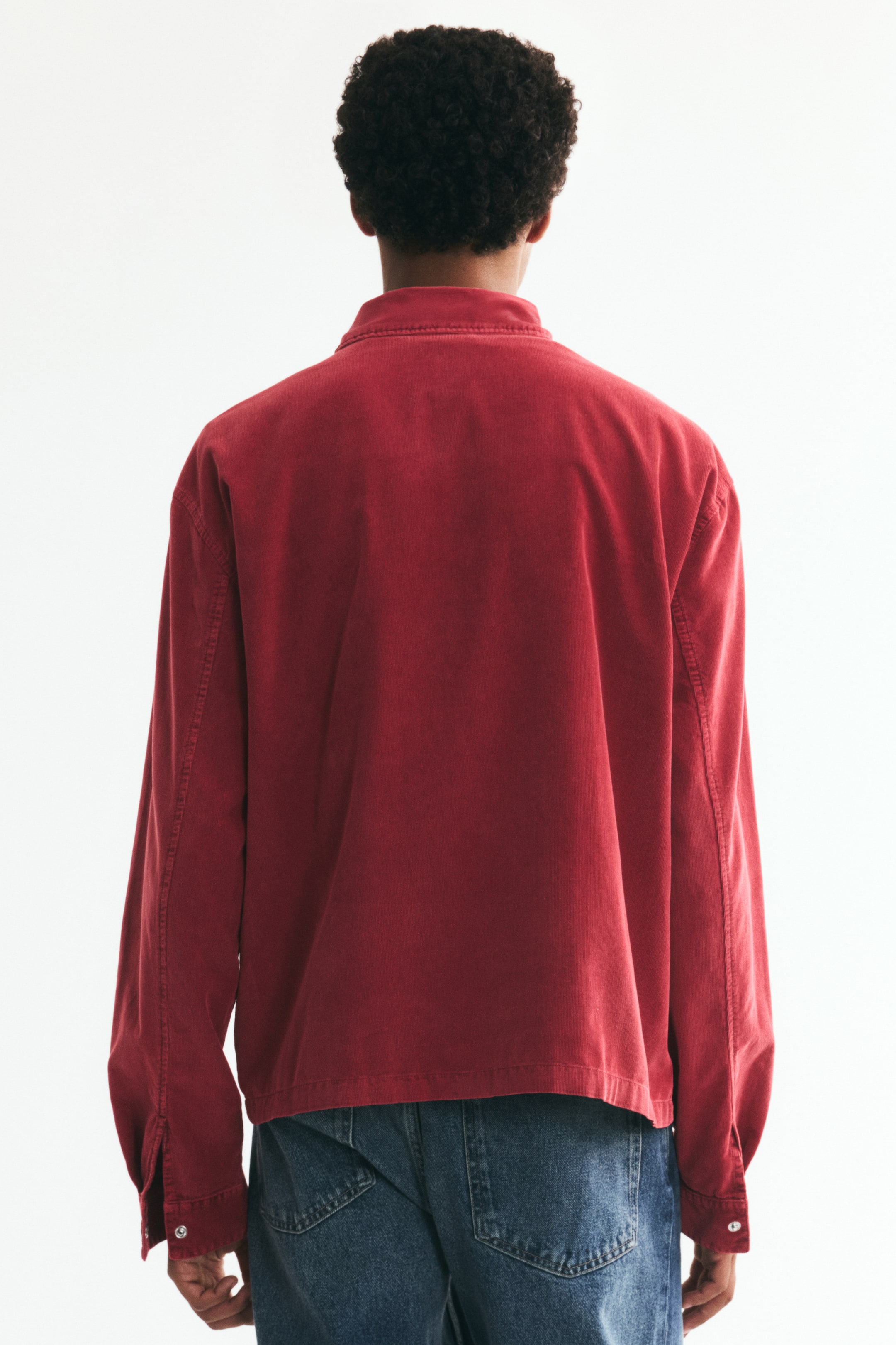 Chemise décontractée en velours côtelé