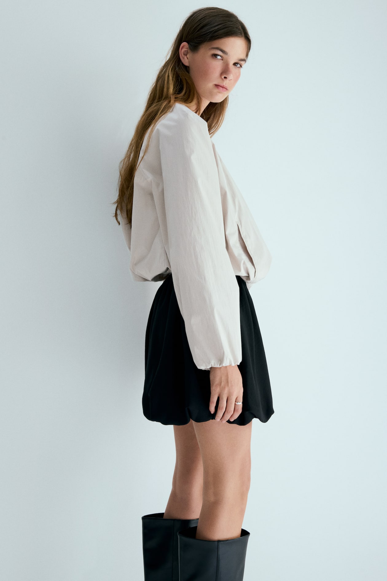 Bubble-Hem Skirt - image 3