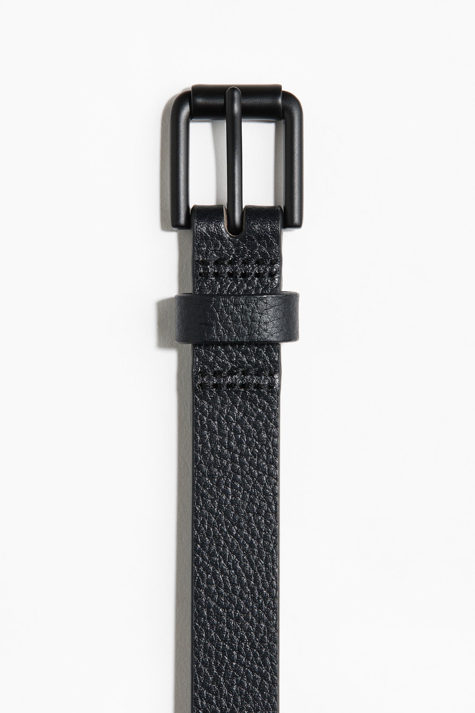 Leather belt - Black - 2