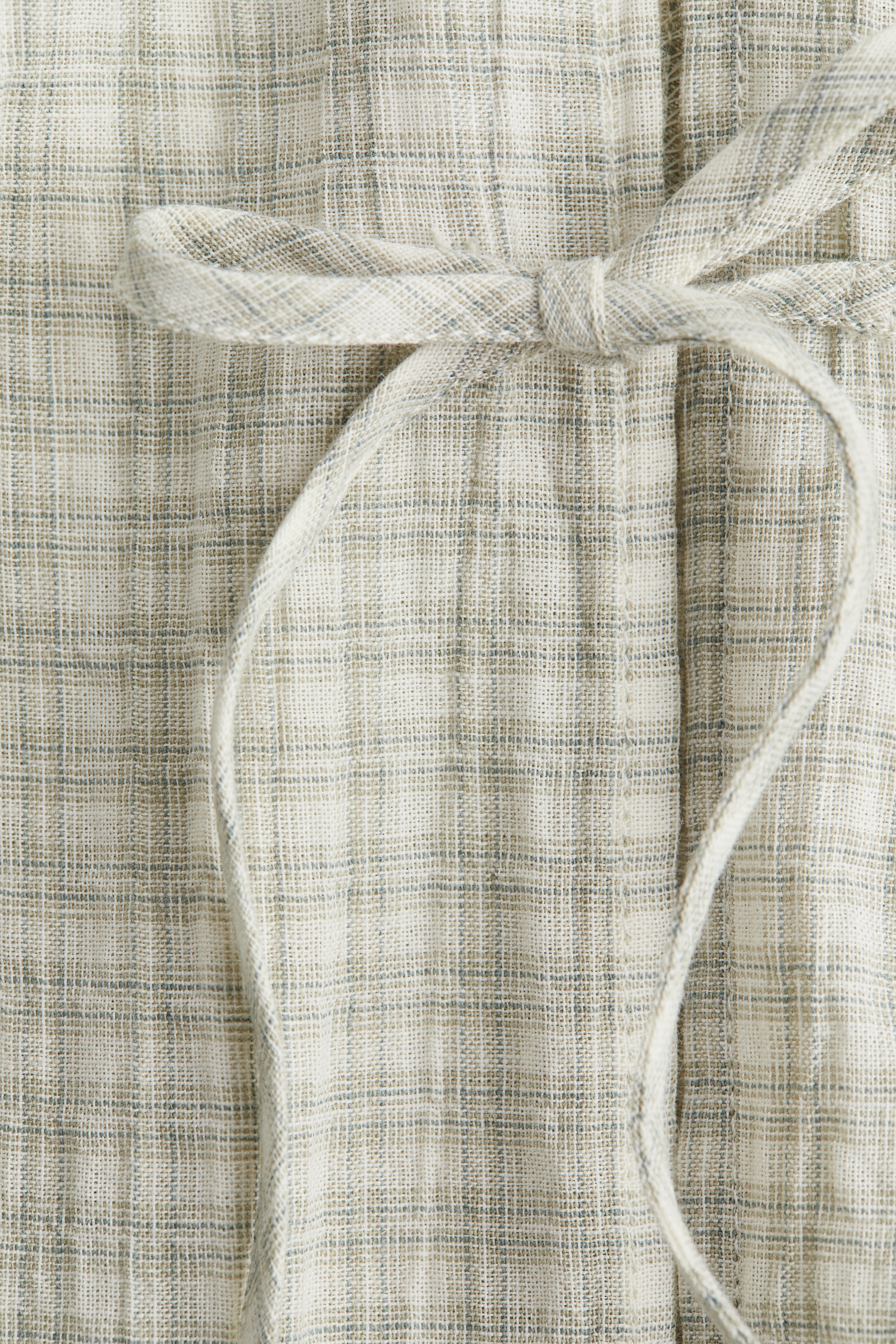 Tie-front cotton dress