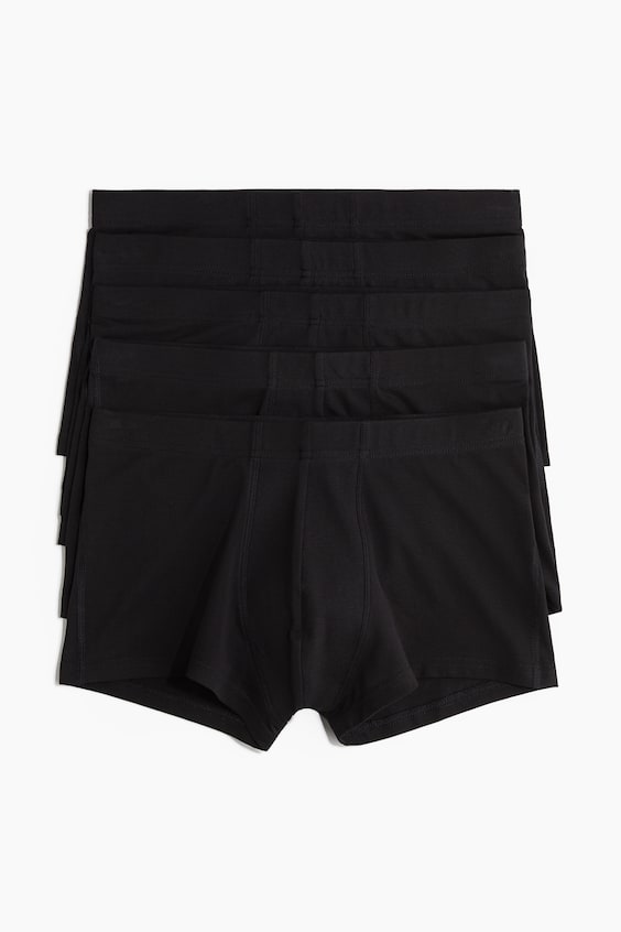 Мужские брюки H&M 5-pack cotton short trunks