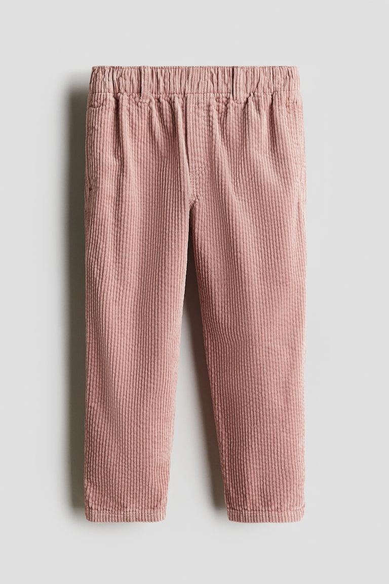Pantalone od rebrastog pamučnog somota