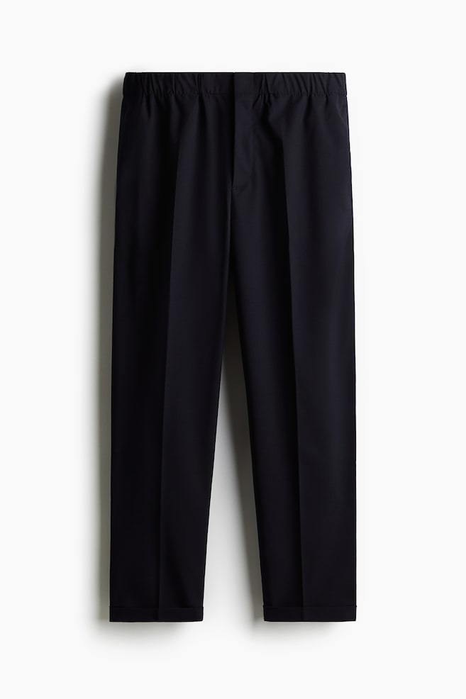 Hose im Tapered-Schnitt in Relaxed Fit - Marineblau - 1