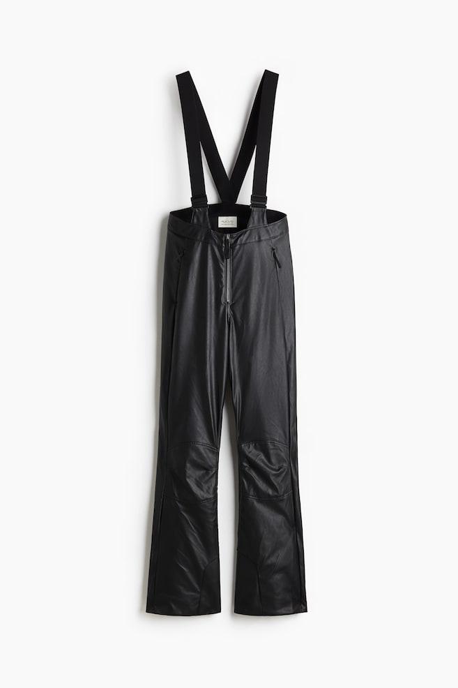 Coated ski trousers with ThermoMove™ - Black - 1