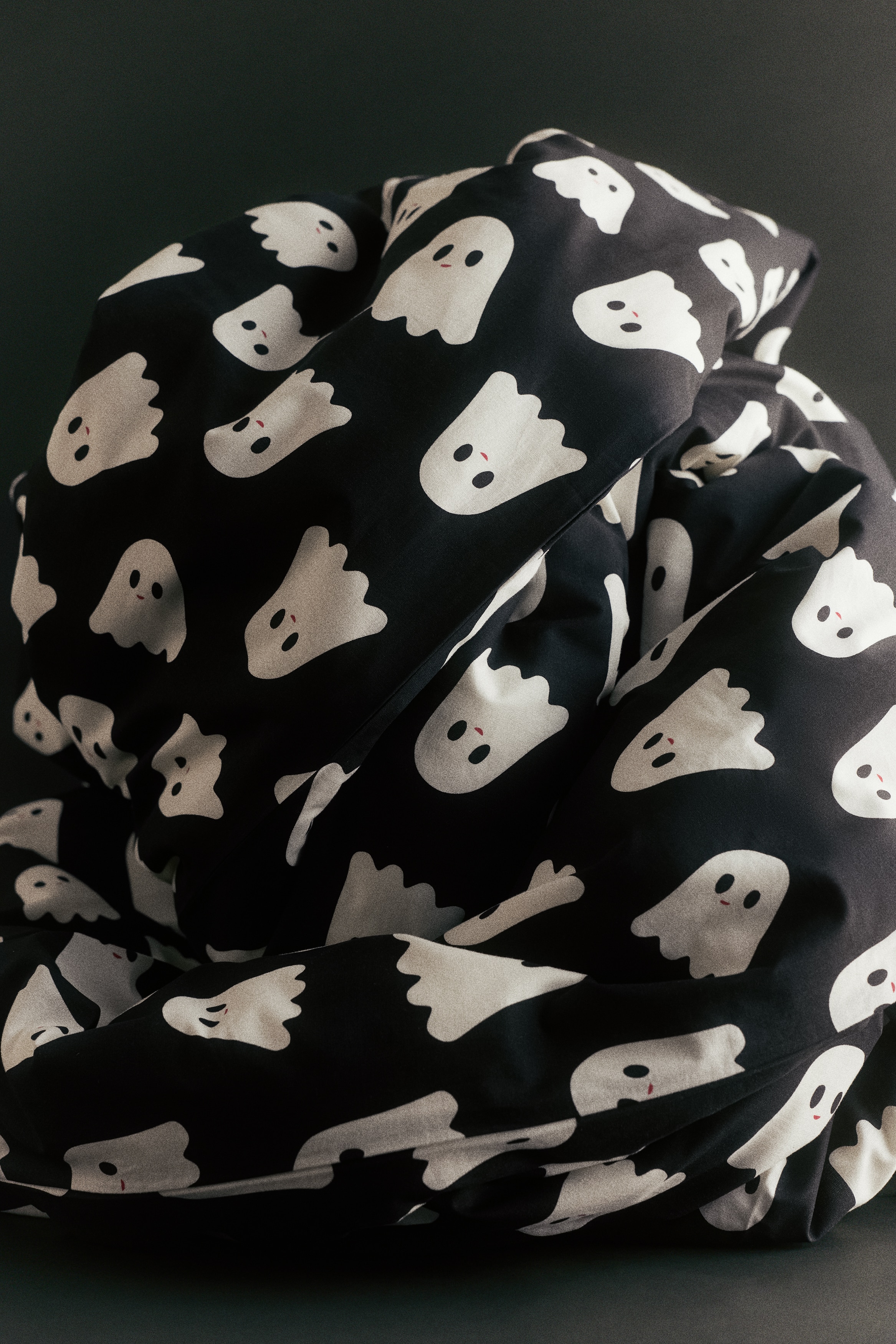 Dekbedset met dessin - Zwart/spoken