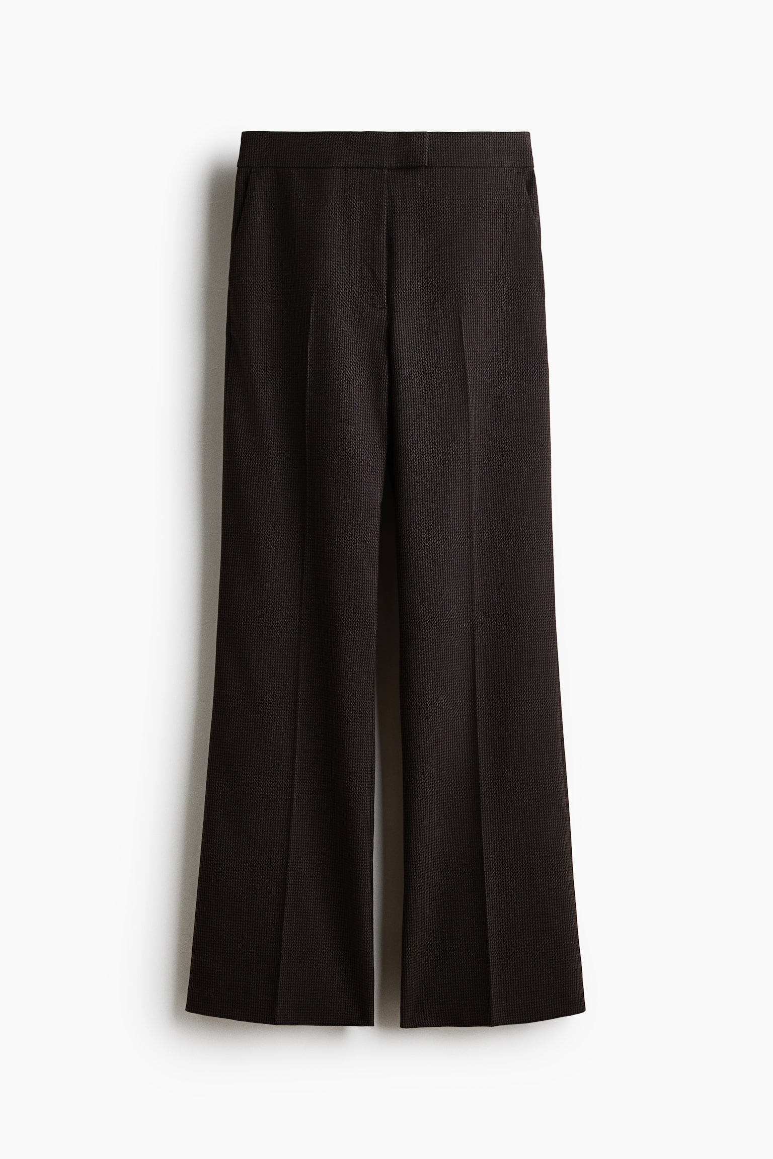 Pantalon bootcut - Marron/motif pied-de-poule/Noir/Marron foncé/Bleu marine/rayures tennis/Taupe foncé/Gris foncé chiné/Gris foncé/rayures tennis/Dark brown/Beige/motif pied-de-poule/Bordeaux/Grège chiné - 1