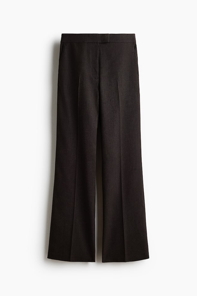 Pantalón Bootcut - Café oscuro/Pata de gallo/Azul marino/Franjas estrechas/Negro/Gris oscuro/Franjas estrechas/Café oscuro - 1