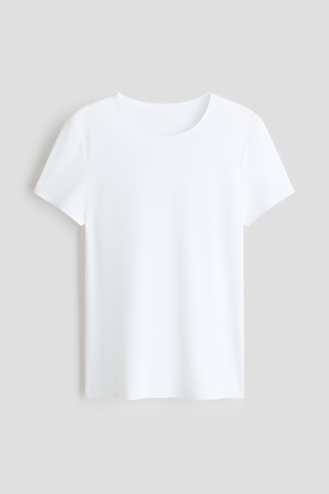 Warming T-Shirt in Slim Fit - Weiss/Dunkelbraun/Beige/Schwarz - 1