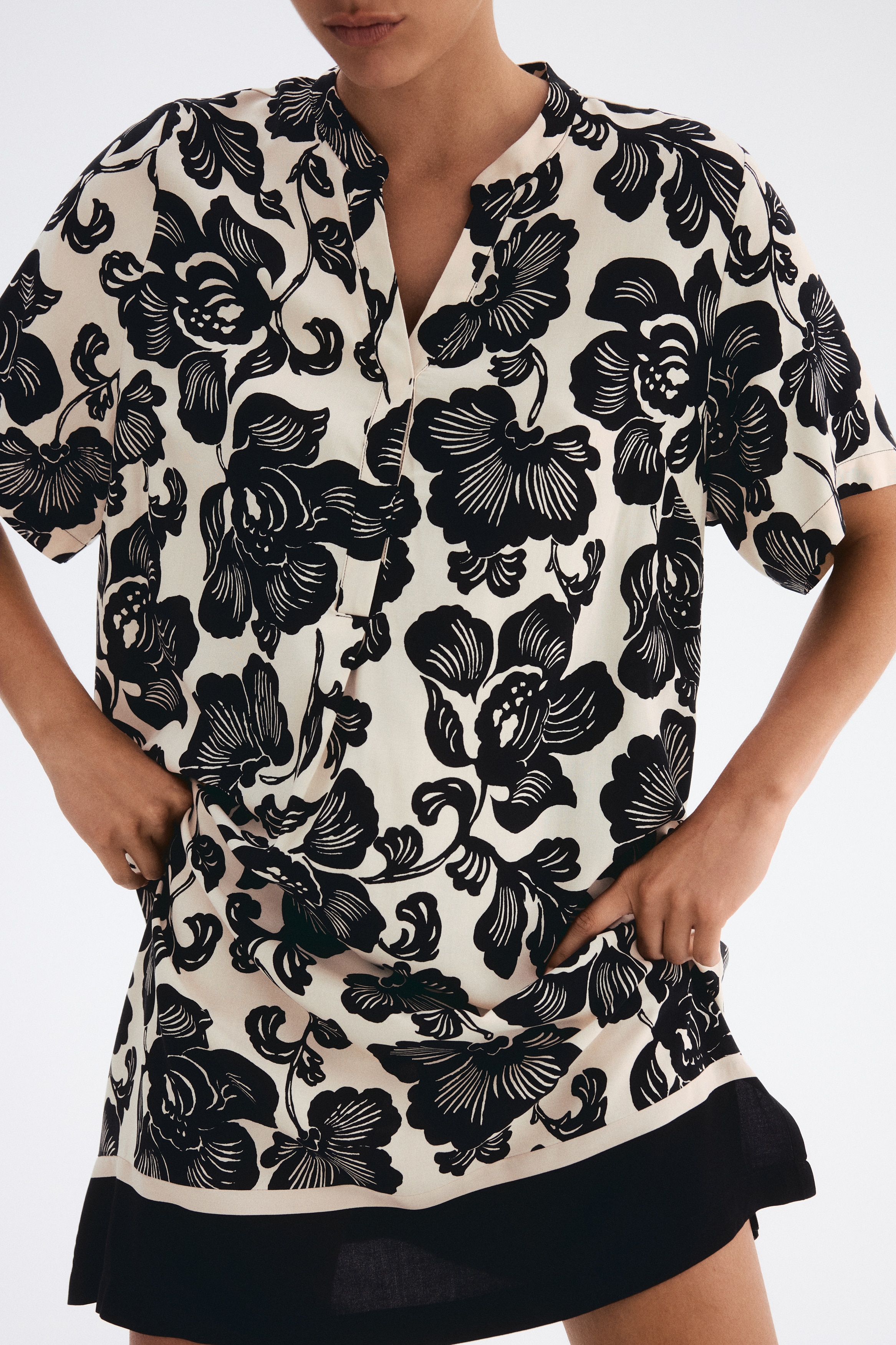 Viscose tunic dress