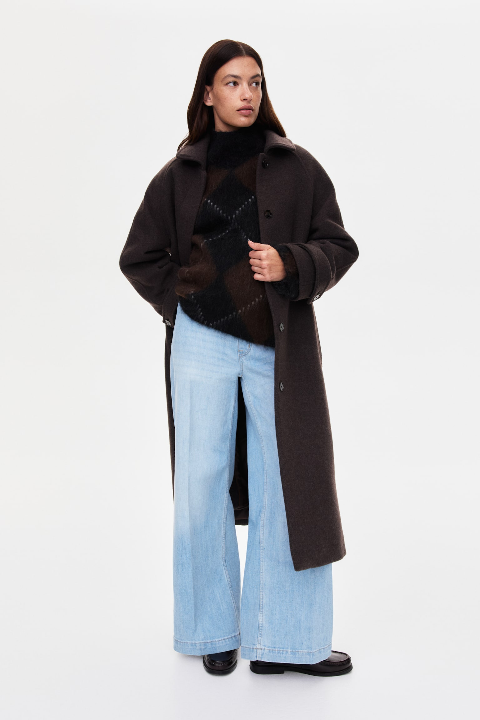 MAMA Wide Leg Jeans - Light denim blue/Dark denim blue/Denim blue - 1