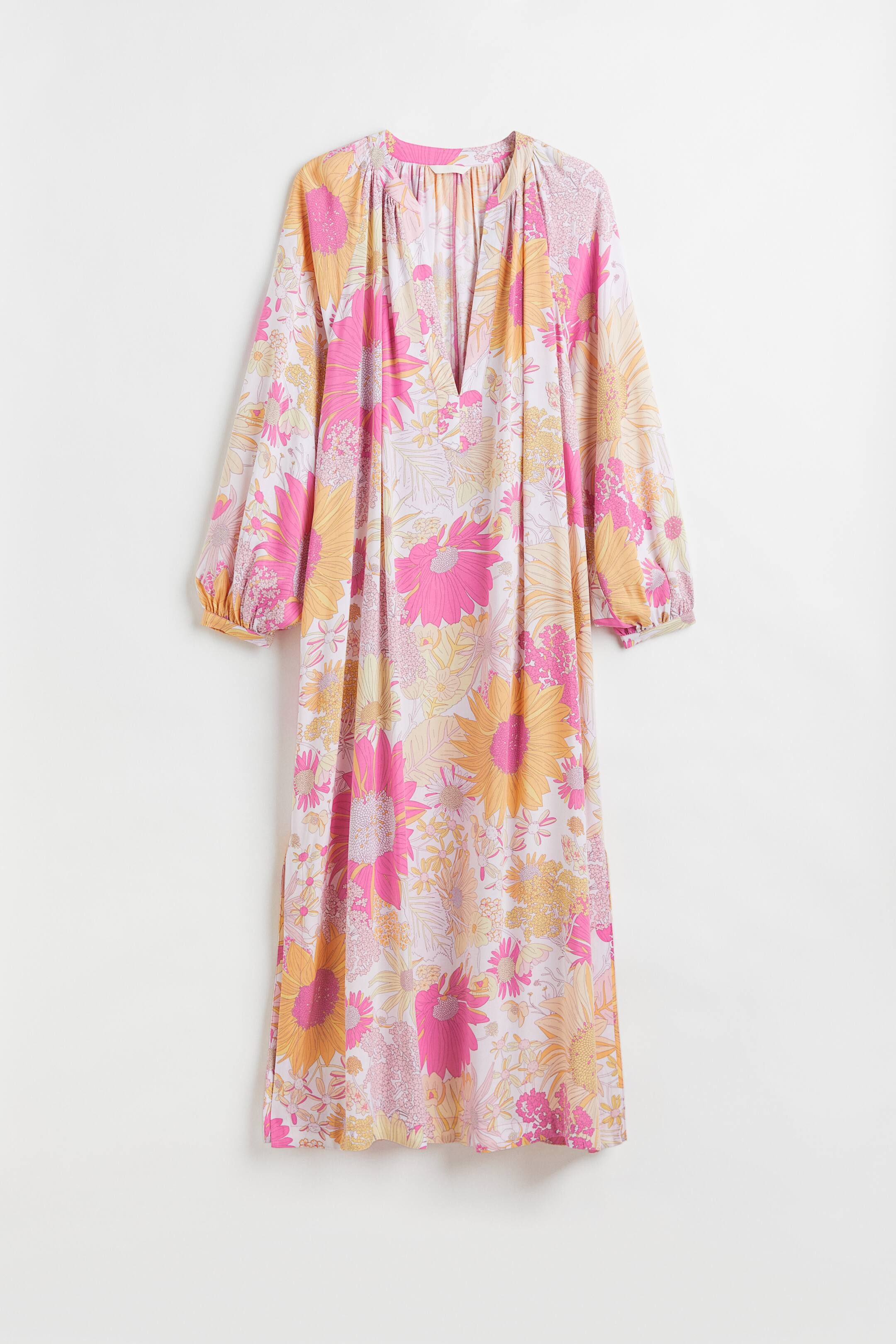 View larger image: H&M+ Wide dress - White/Floral - Ladies | H&M 1