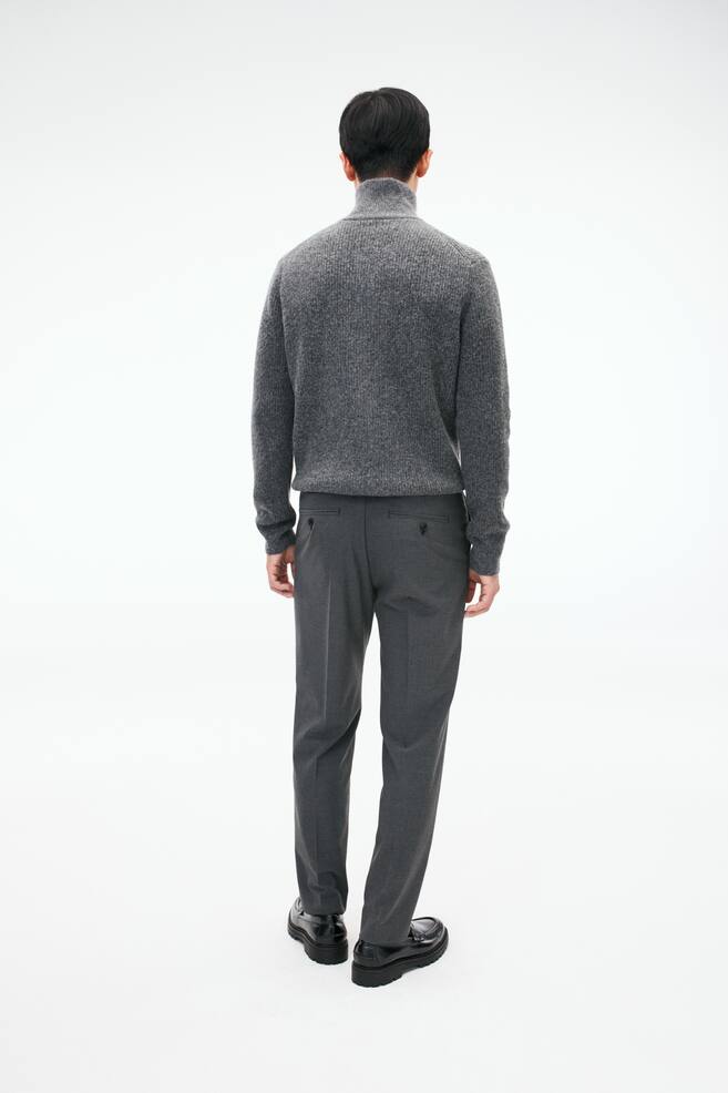 Regular Fit Tailored twill trousers - Dark grey/Black/Beige - 5