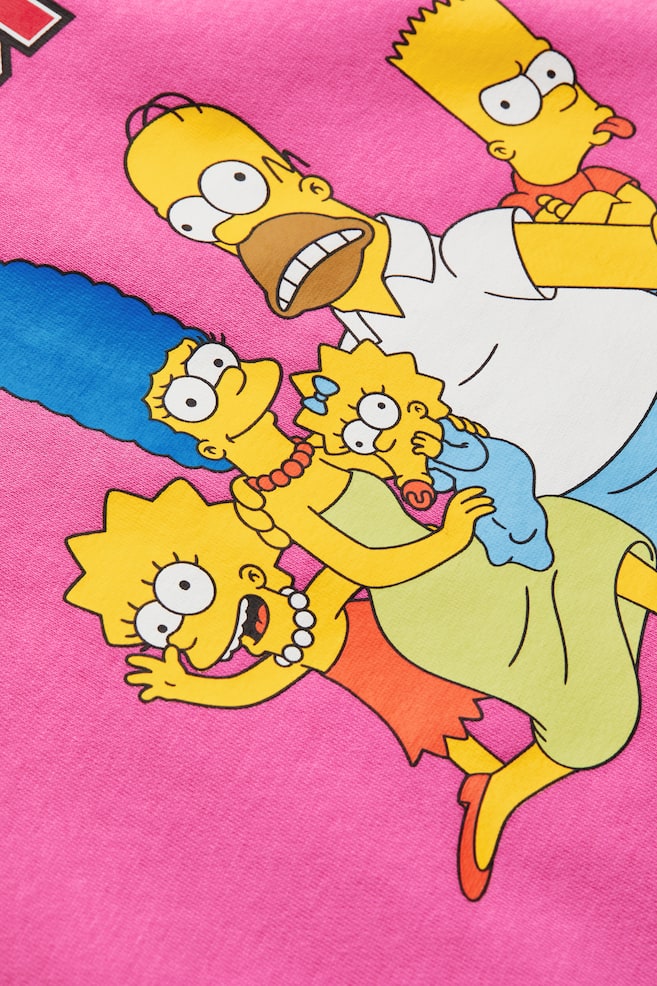 Printed sweatshirt - Cerise/The Simpsons - 4