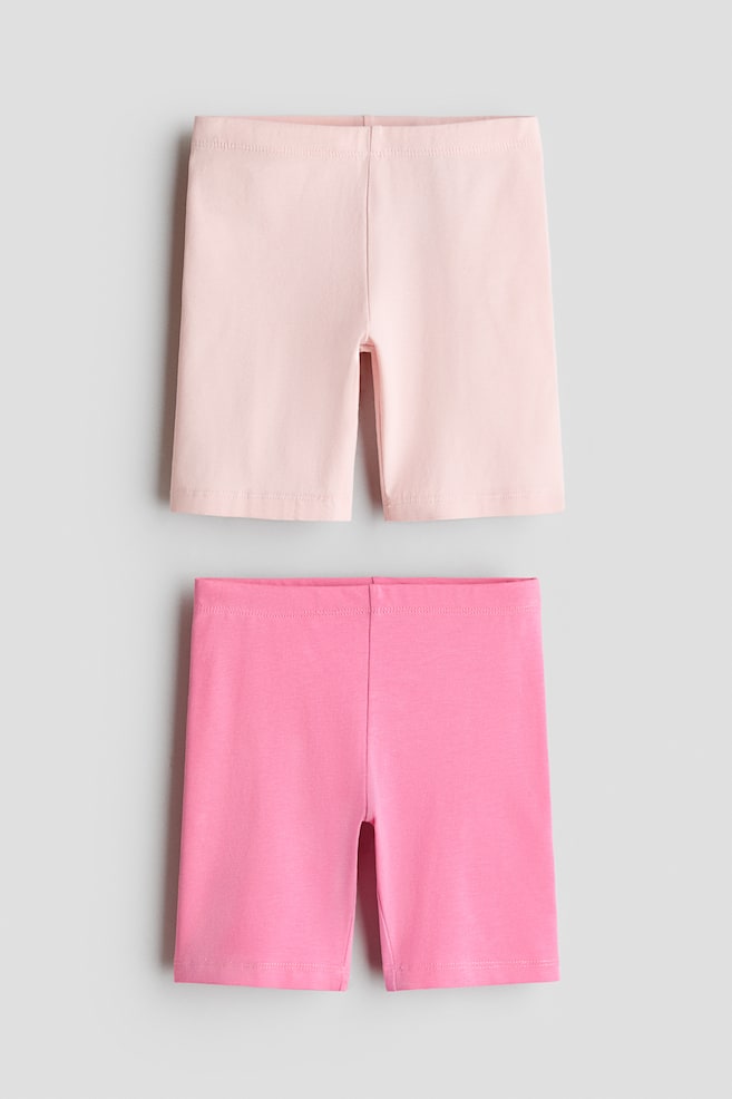 2-Pack Cotton Bike Shorts - Pink/light pink - 1