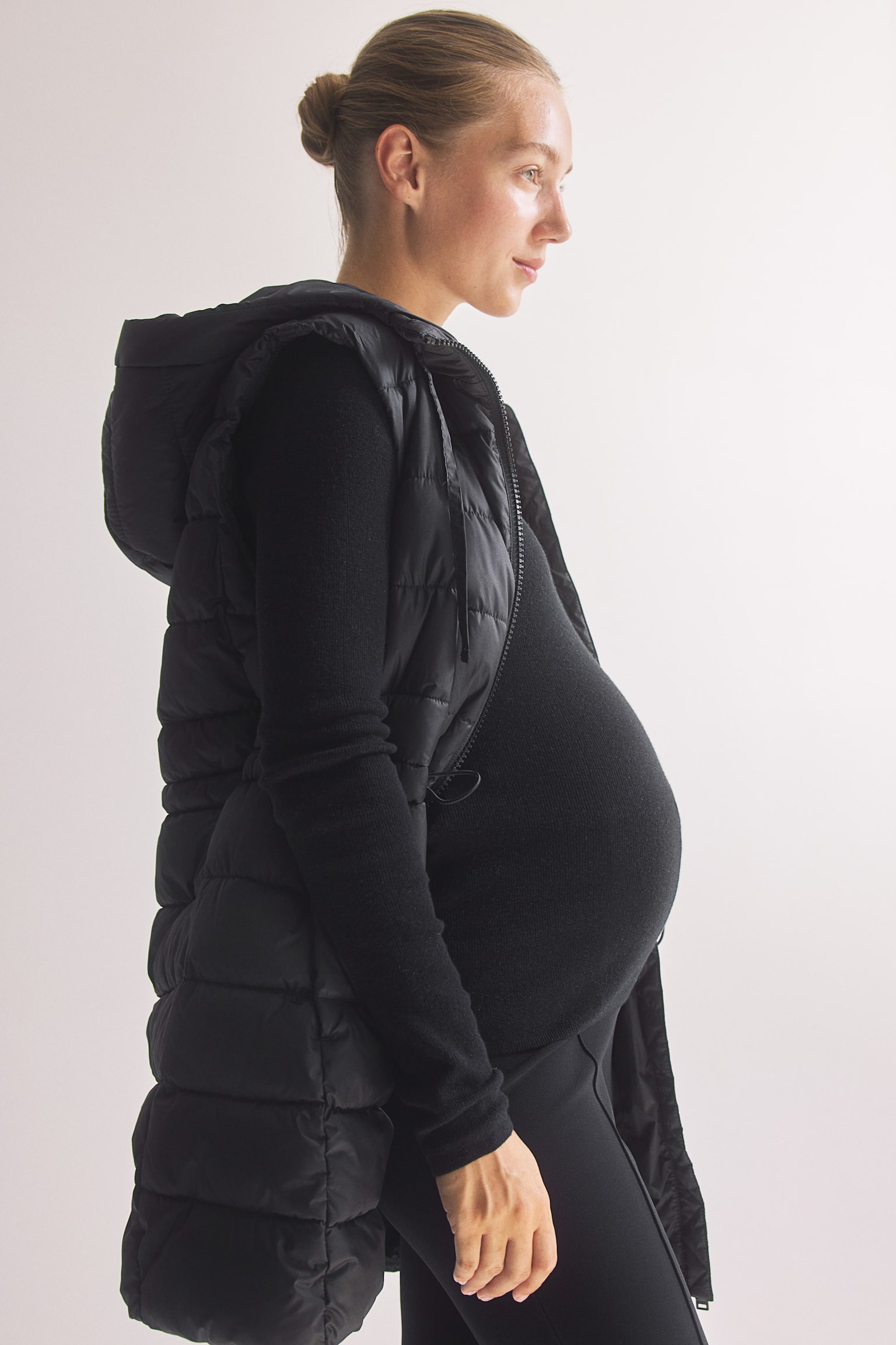 MAMA Before & After Babywearing puffer gilet - Black - 5