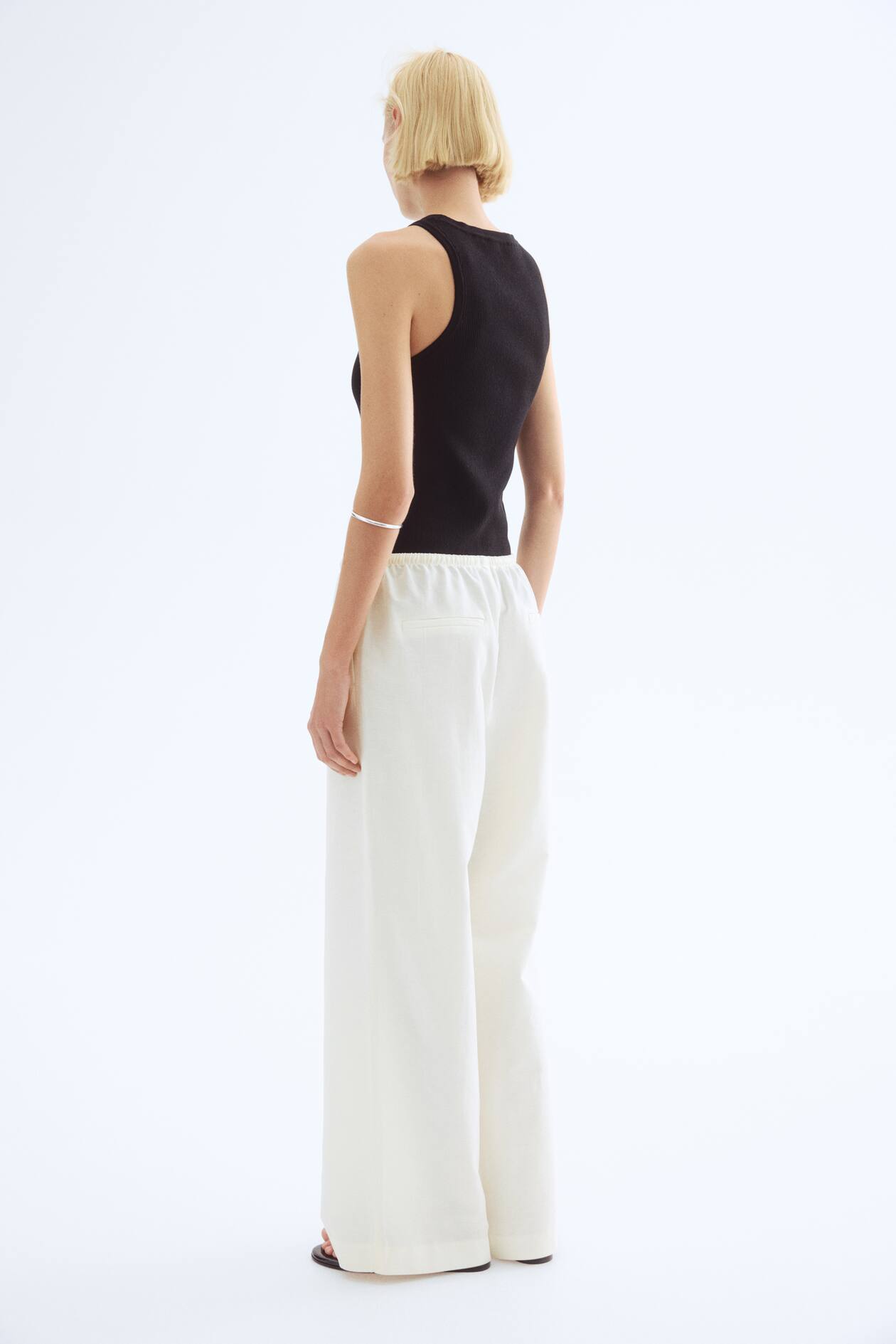 Straight-Leg Linen-Blend Pants - image 5