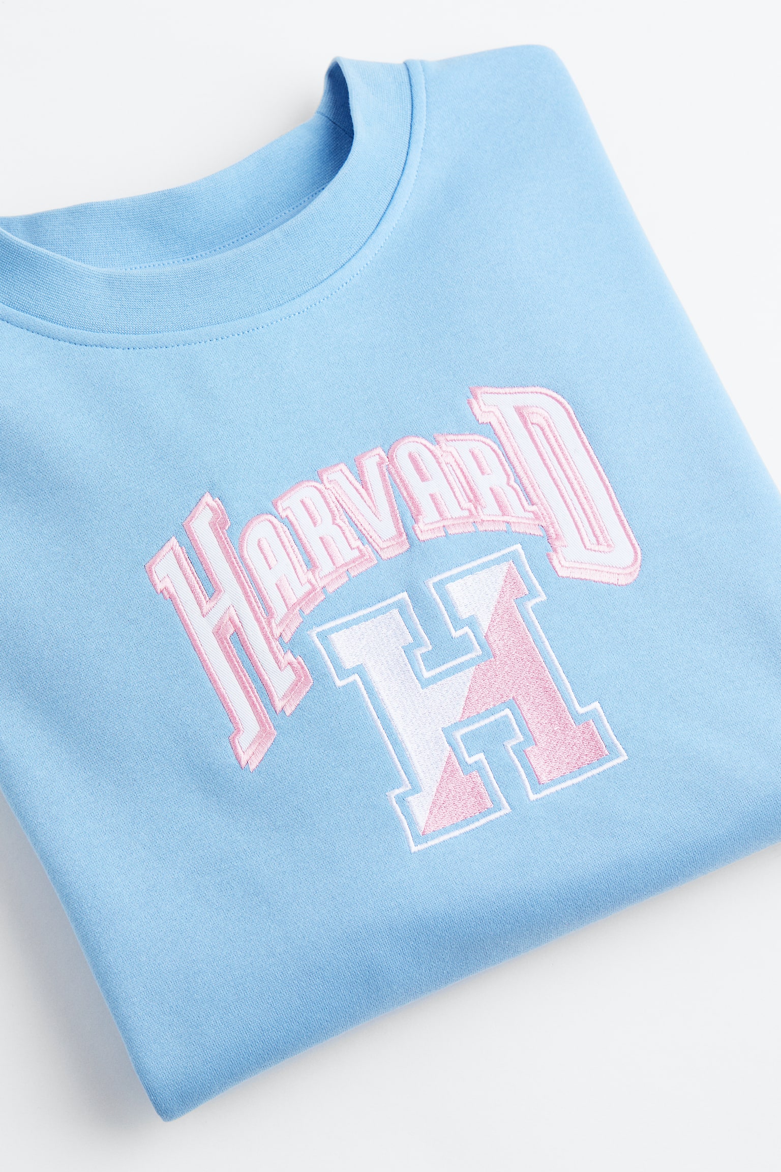 Oversized Print Sweater - Light blue/Harvard University/Purple/Lizzo - 2