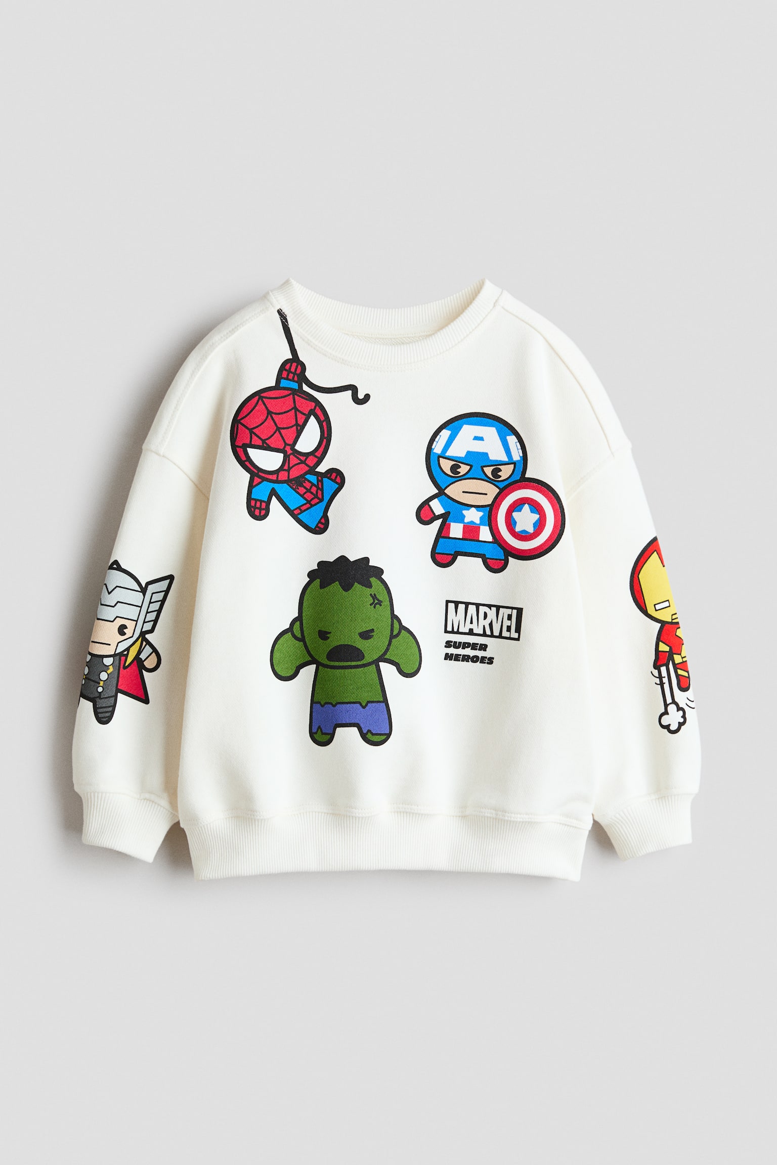 Printed sweatshirt - White/Marvel Comics/Cream/Mickey Mouse - 1