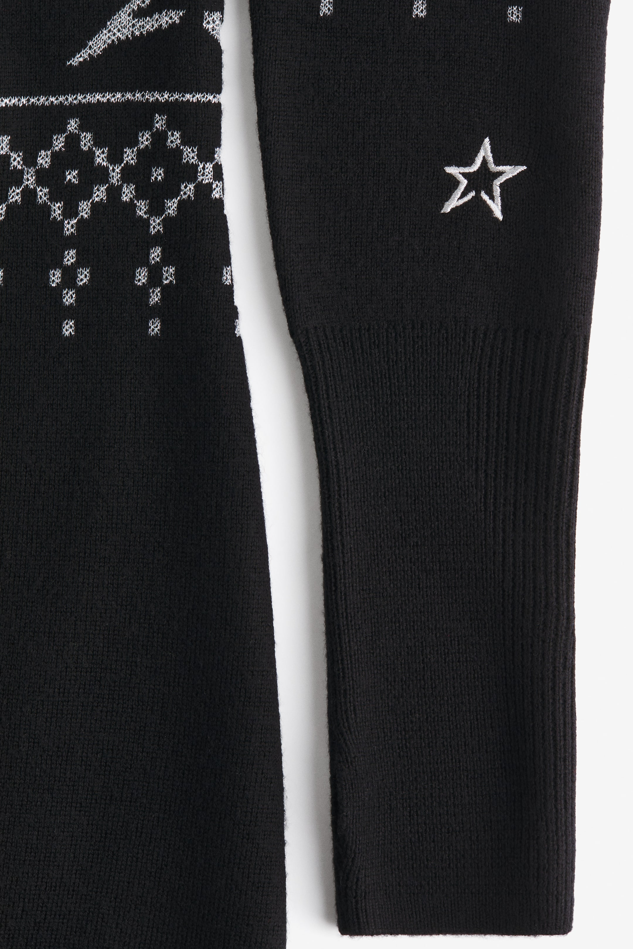 View larger image: Jacquard-knit merino wool-blend dress - Black - Ladies | H&M 6