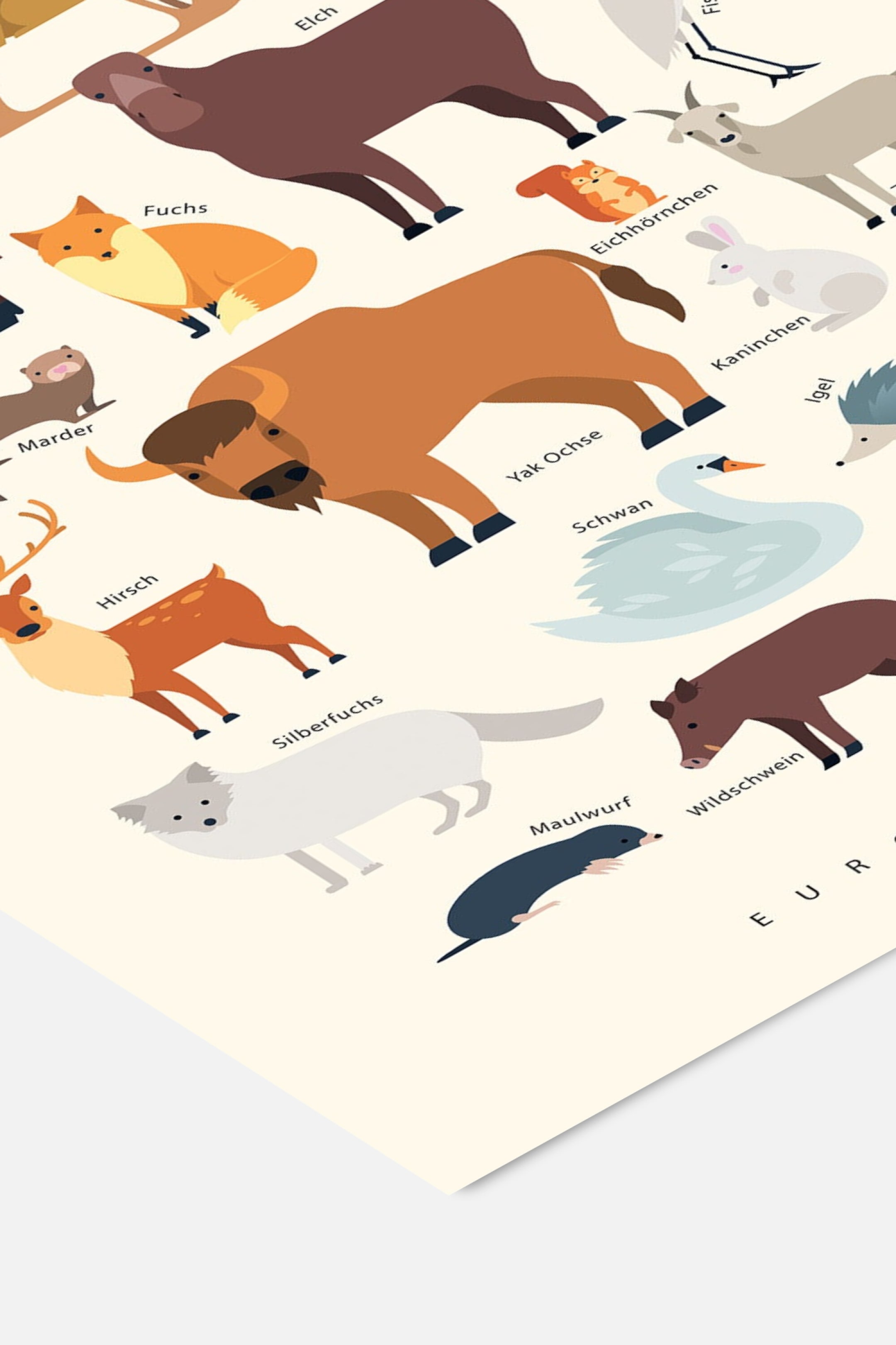 Größeres Bild ansehen: Citatplakat - Europas Tiere - Mehrfarbig - Poster & Frame - Home All | H&M DE 3