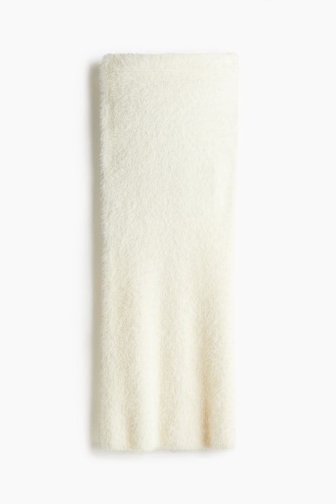 Falda en tejido vaporoso - Crema - 1