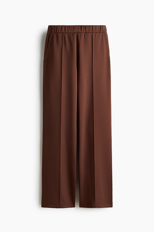 Crease-Front Pull-On Pants - Brown/Dusty rose/Navy blue - 1