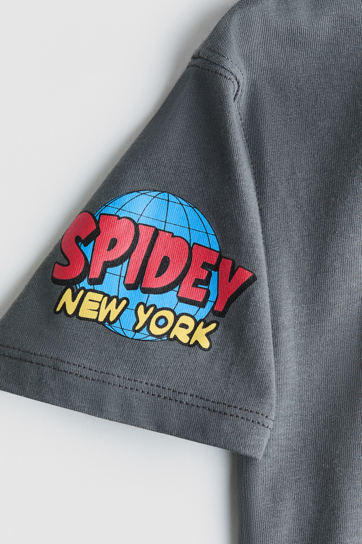Loose-fit printed T-shirt - Grey/Spider-Man - 2